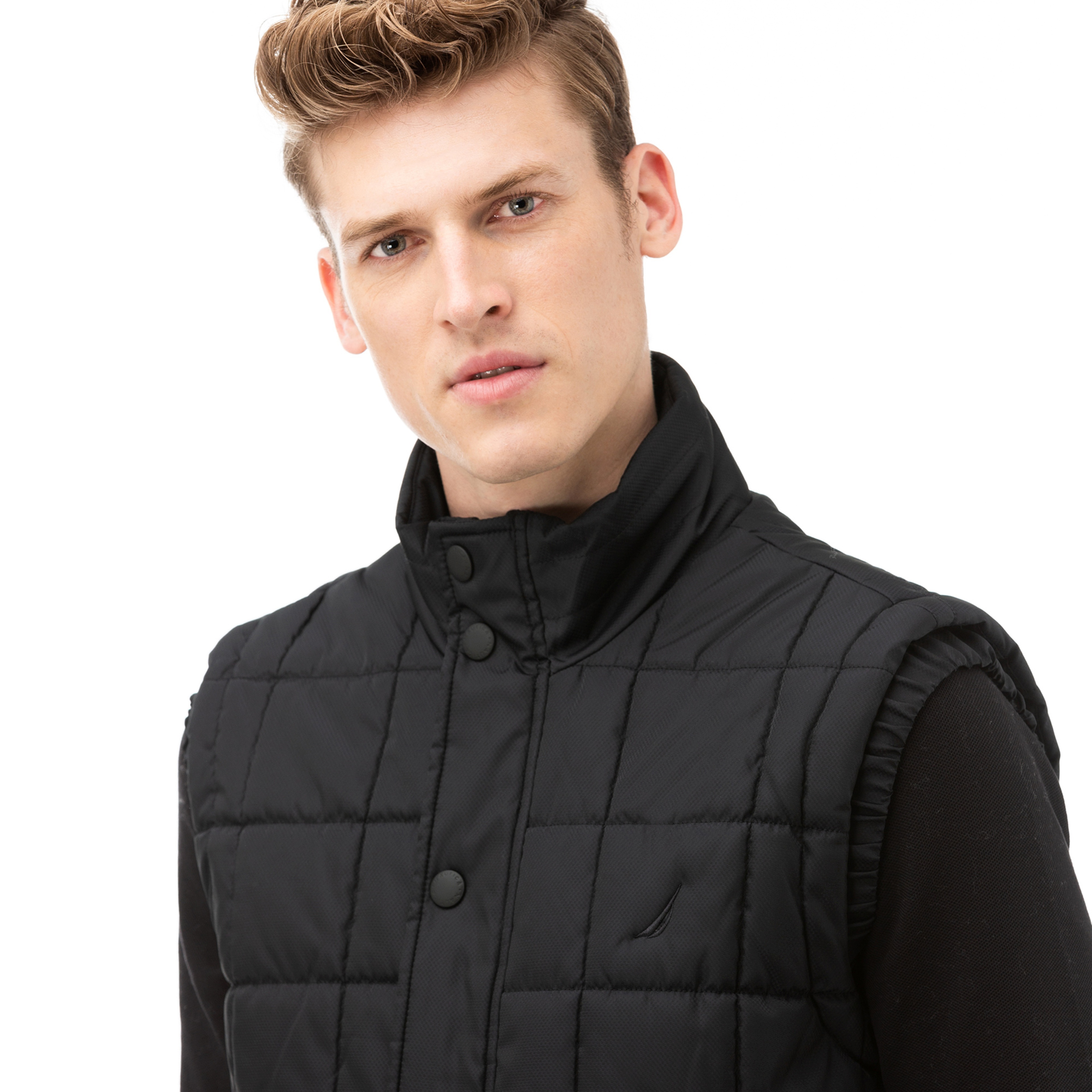 NAUTICA Erkek Siyah Kapitone Yelek