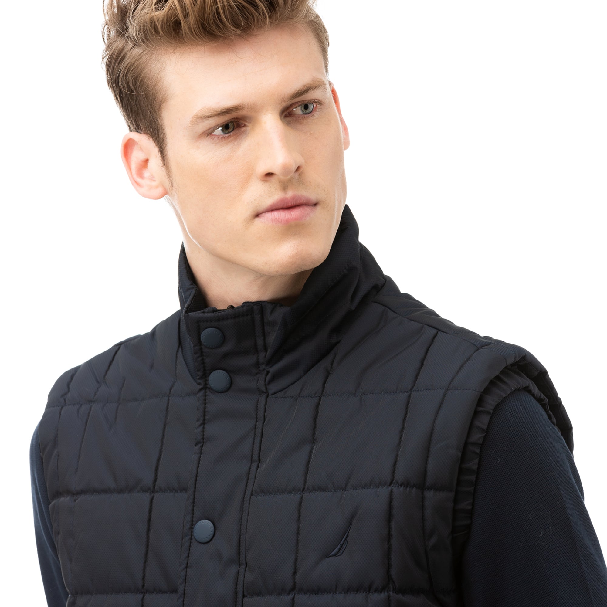 NAUTICA Erkek Lacivert Kapitone Yelek