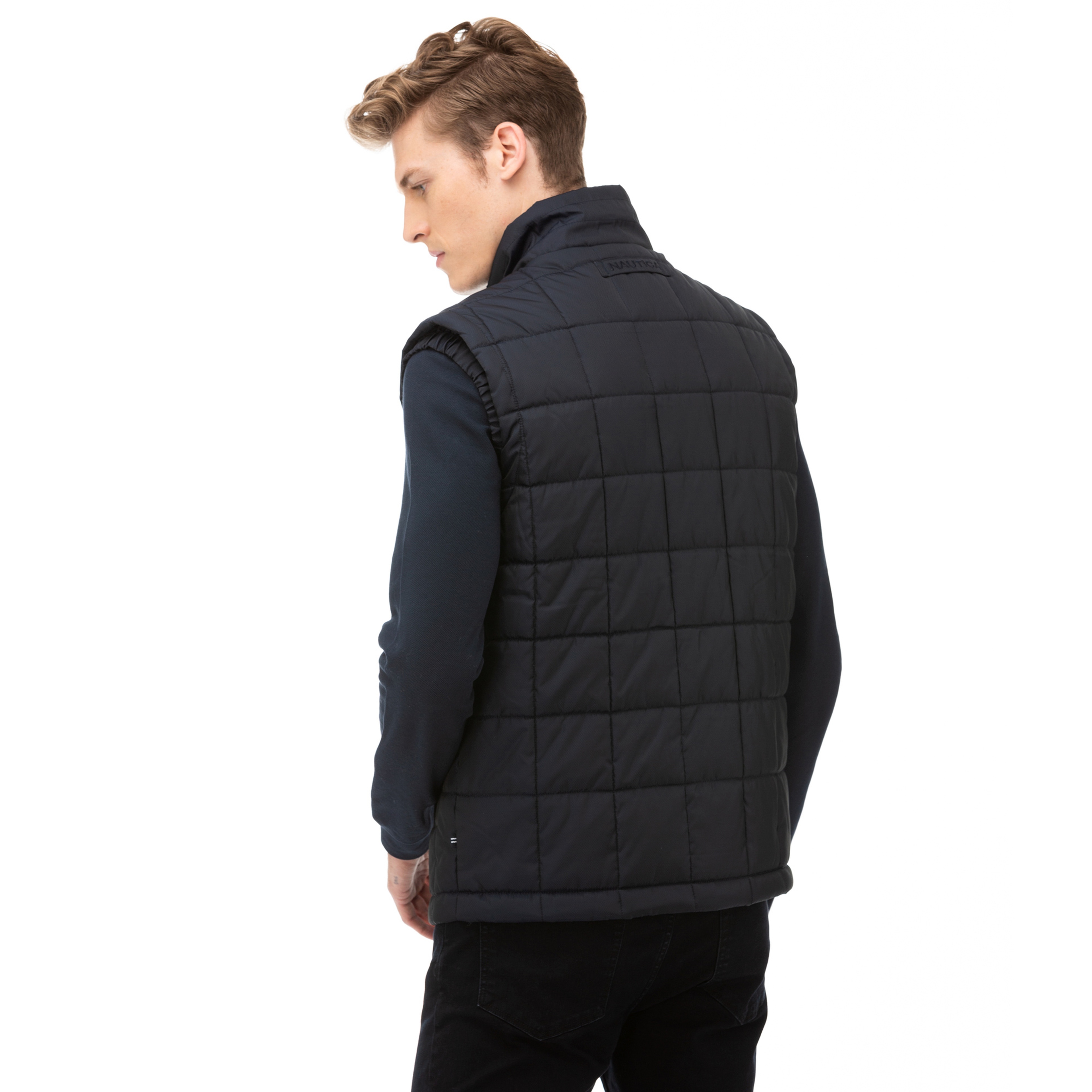 NAUTICA Erkek Lacivert Kapitone Yelek