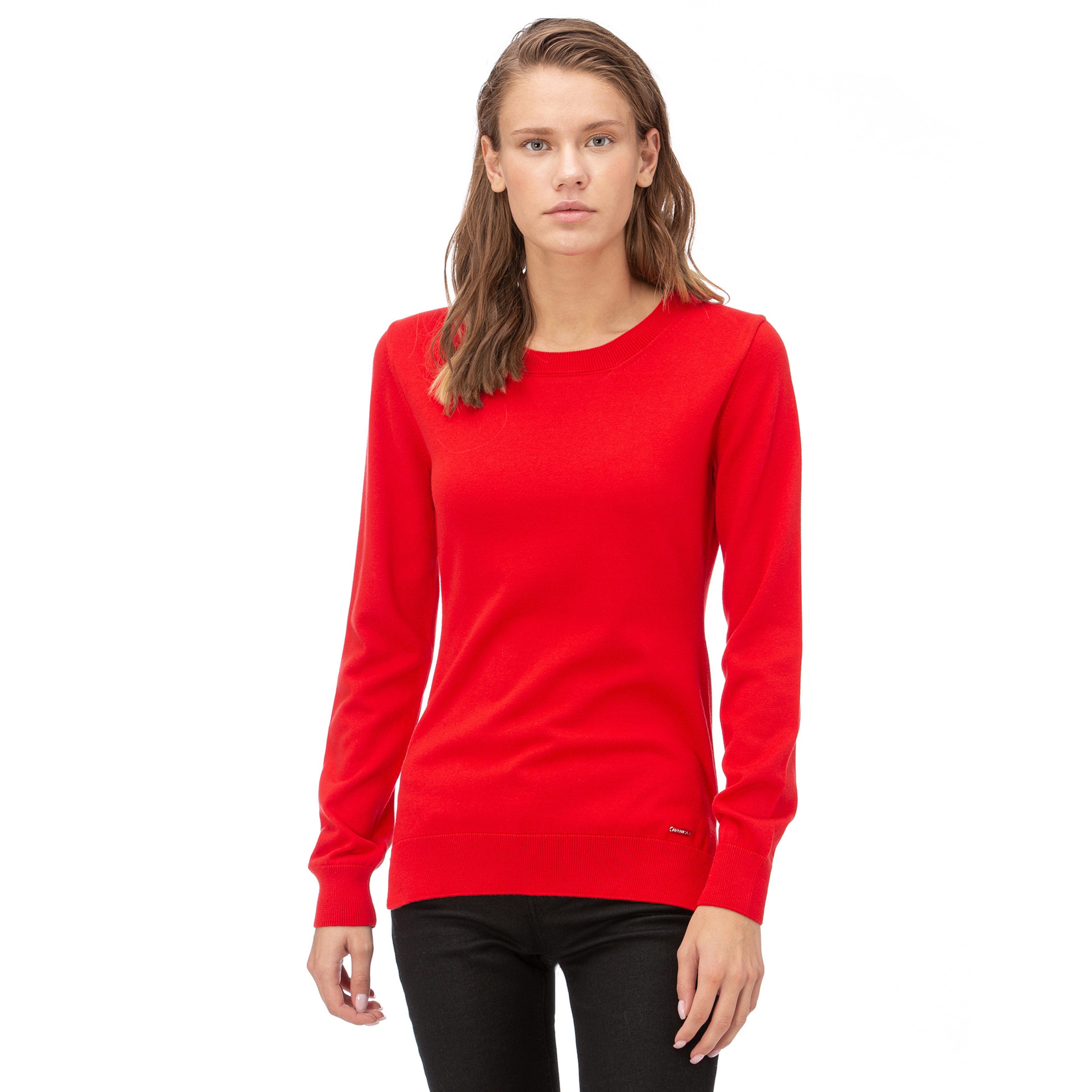 NAUTICA KADIN KIRMIZI TRİKO KAZAK