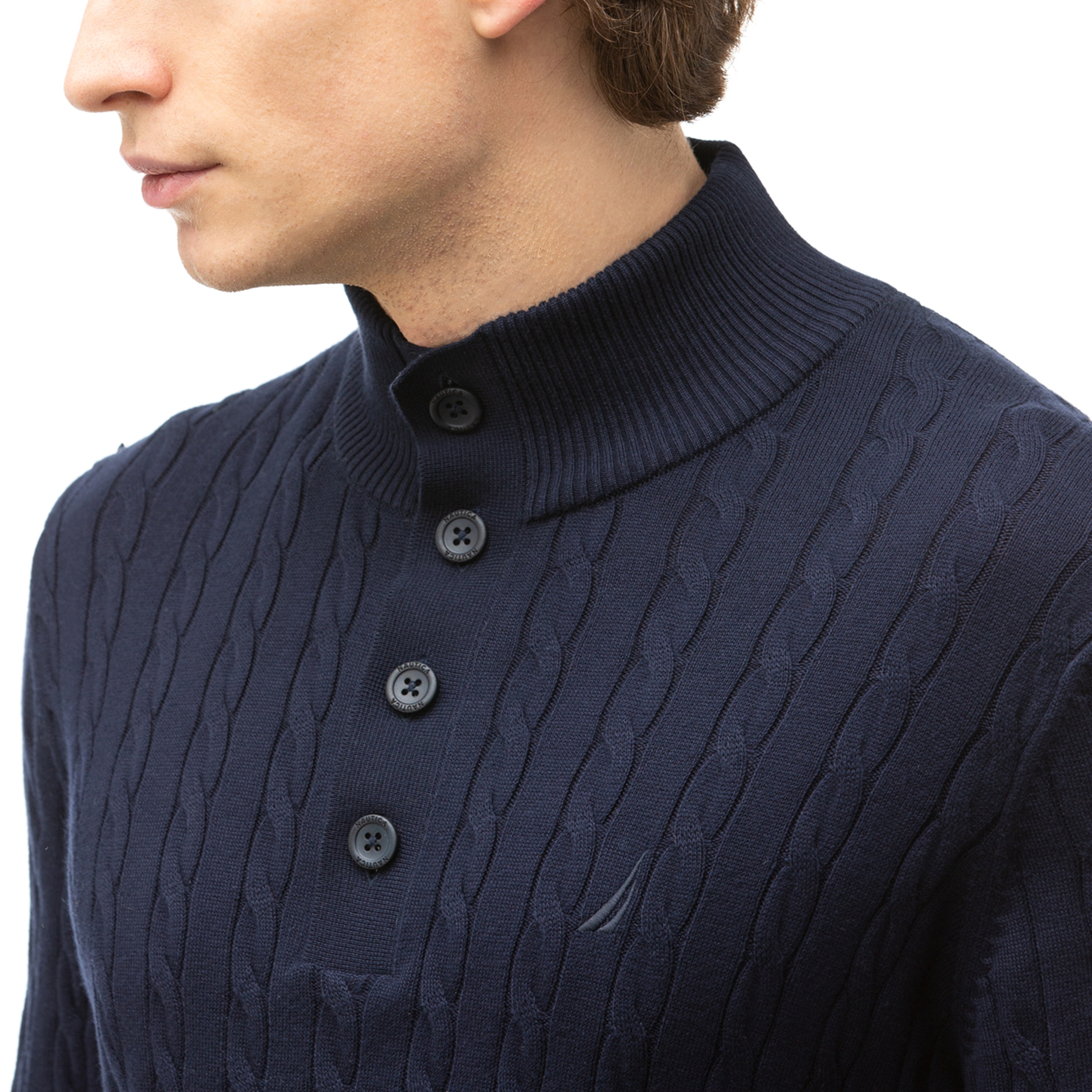 NAUTICA ERKEK LACİVERT TRİKO KAZAK