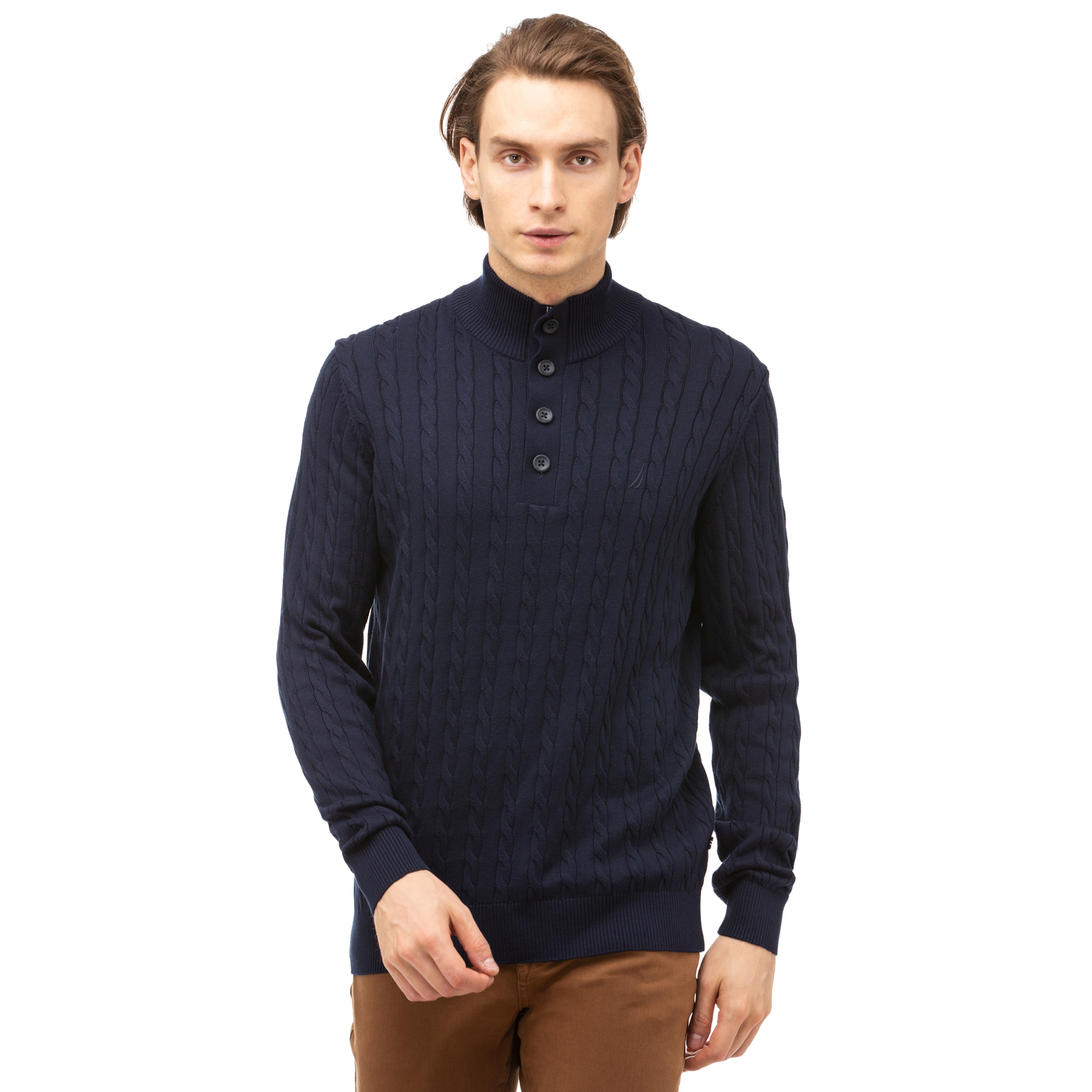 NAUTICA ERKEK LACİVERT TRİKO KAZAK