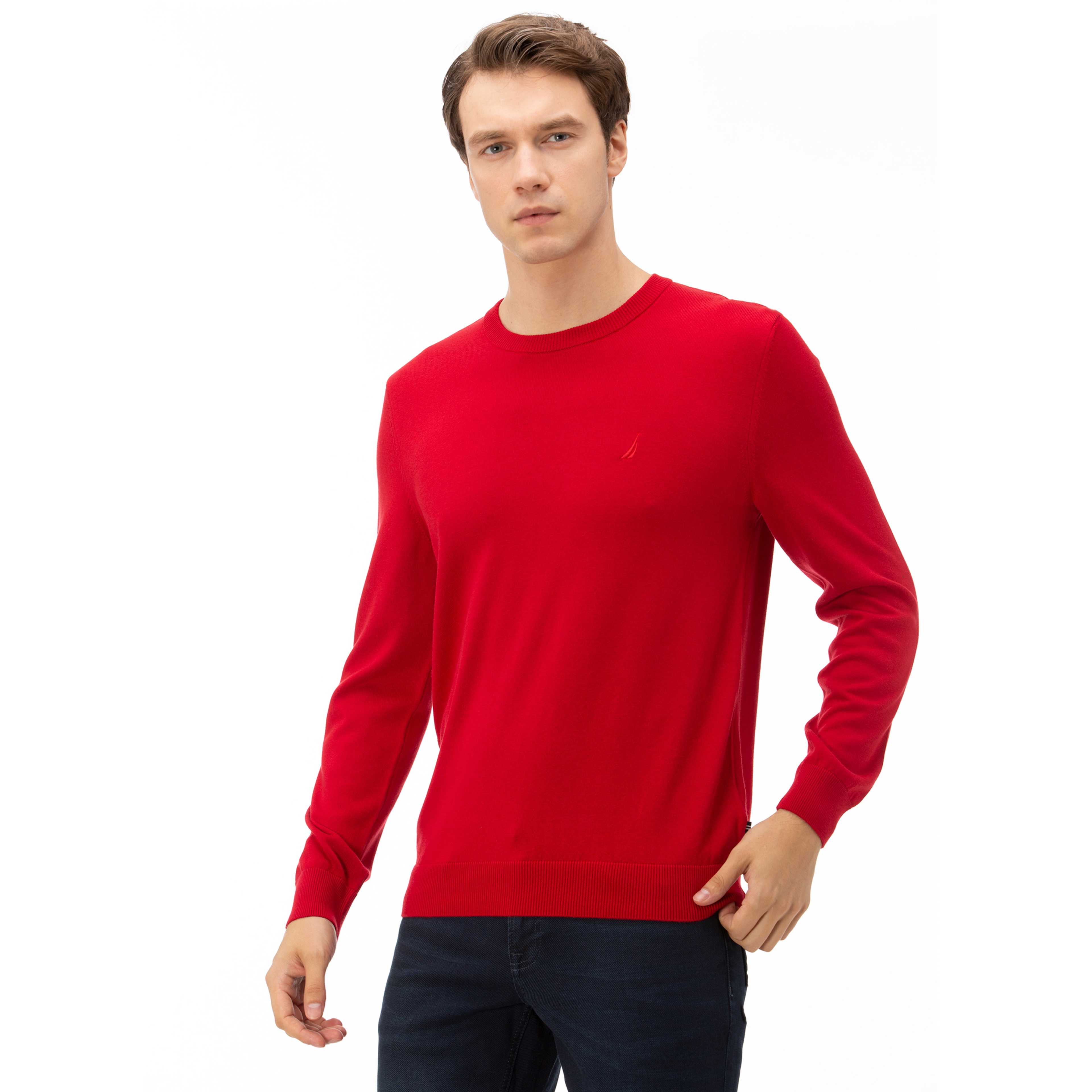 NAUTICA ERKEK KIRMIZI TRİKO