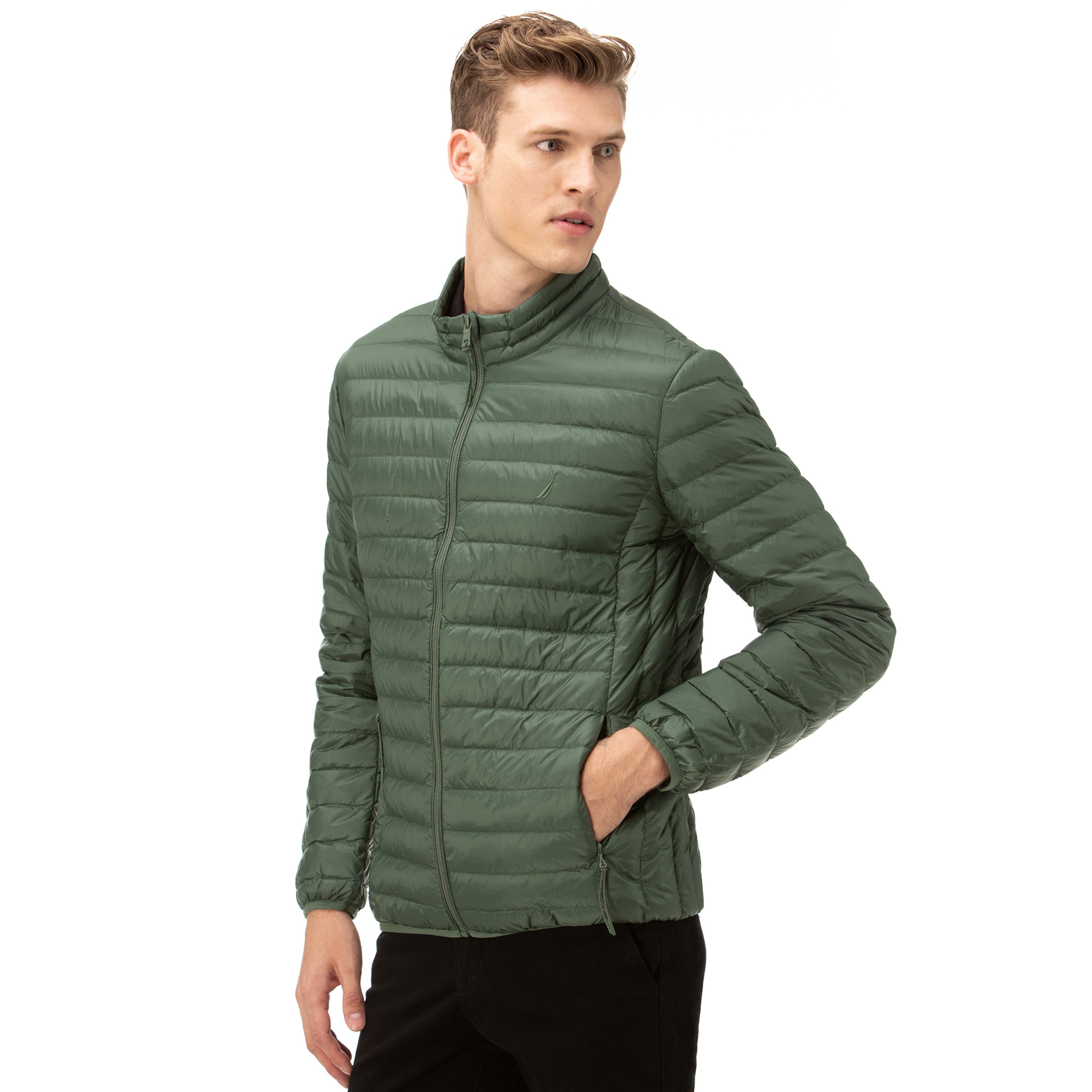 NAUTICA ERKEK YEŞİL KAZ TÜYÜ MONT