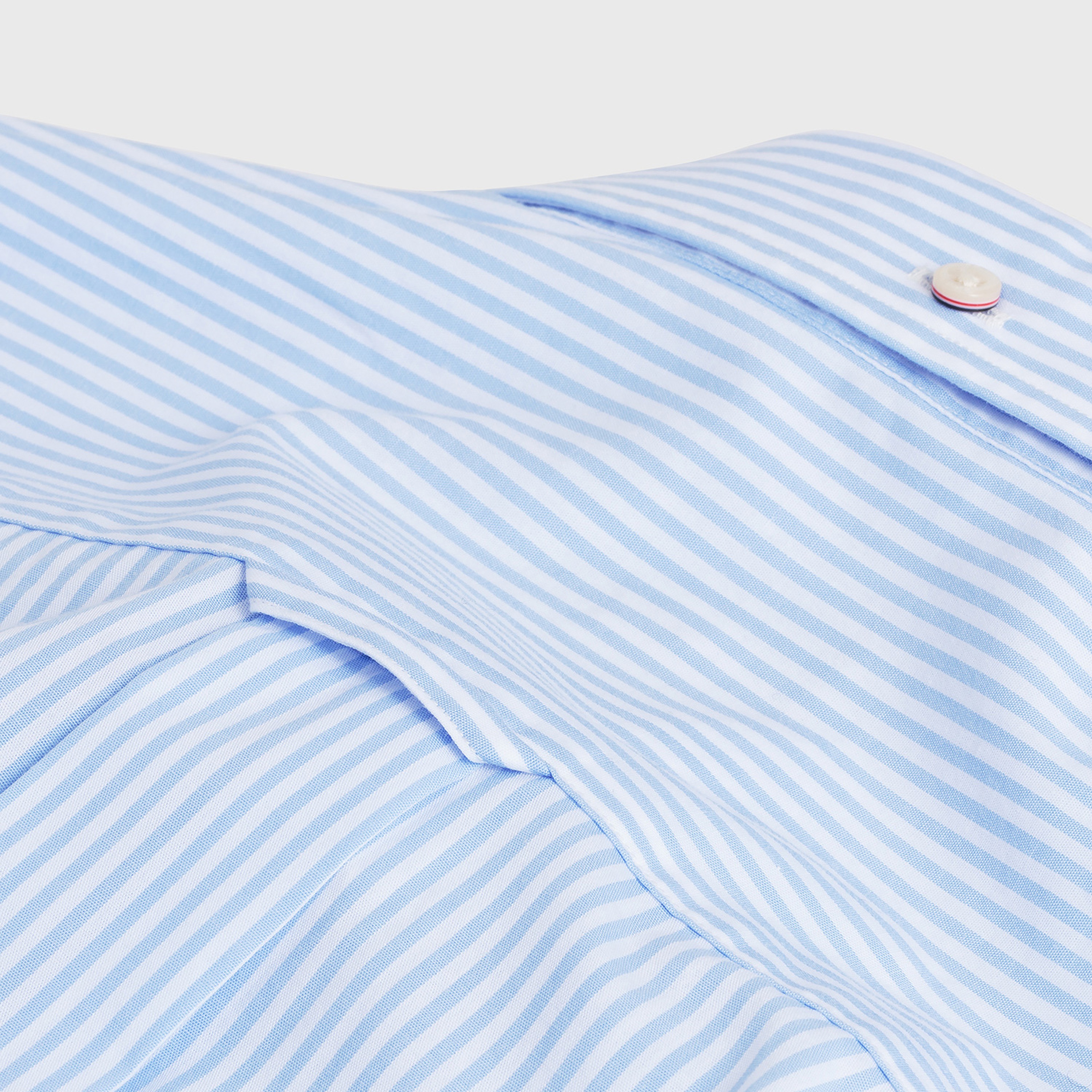 GANT Erkek Mavi Çizgili Regular Fit Broadcloth Banker Gömlek