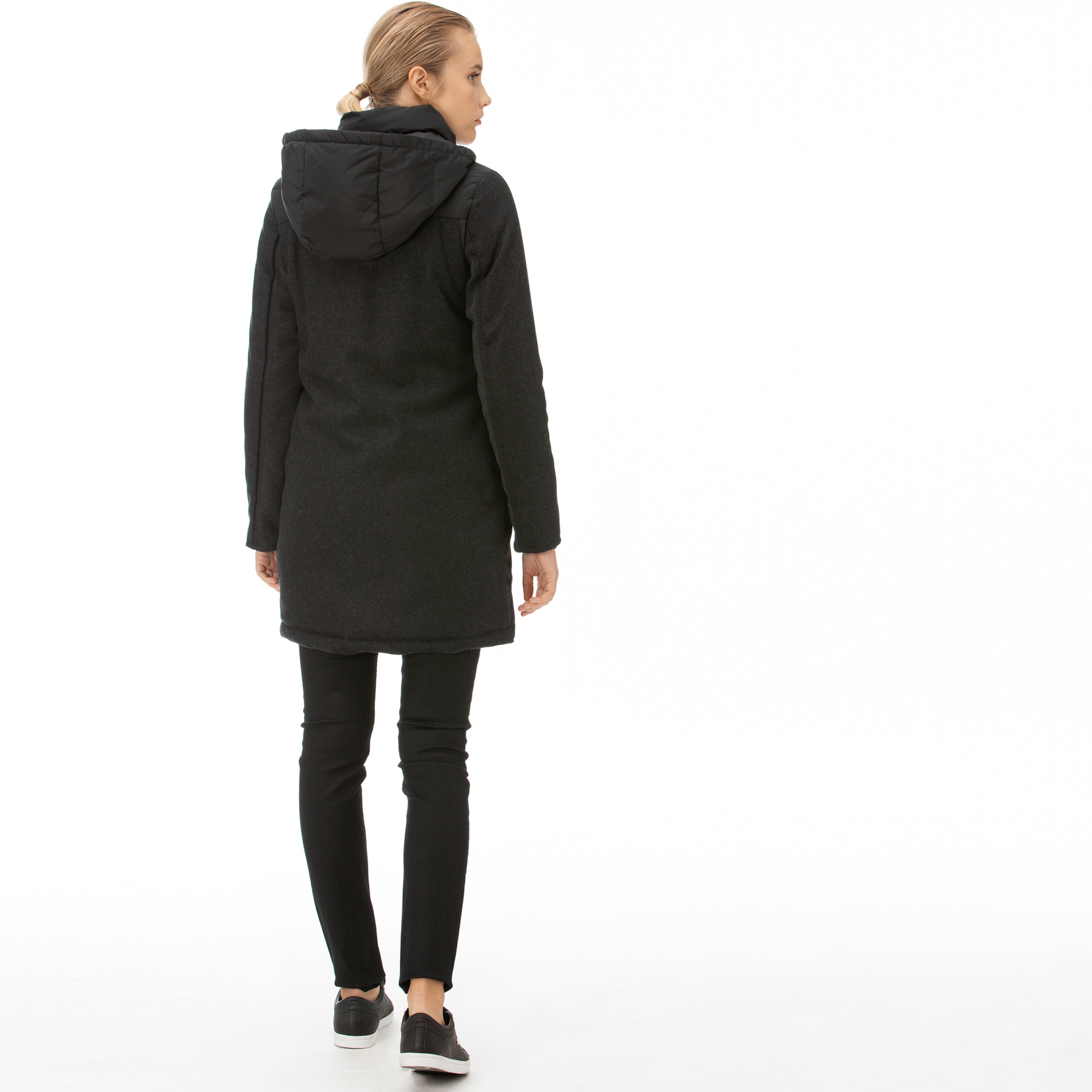 Lacoste Kadın Siyah Kapitone Mont