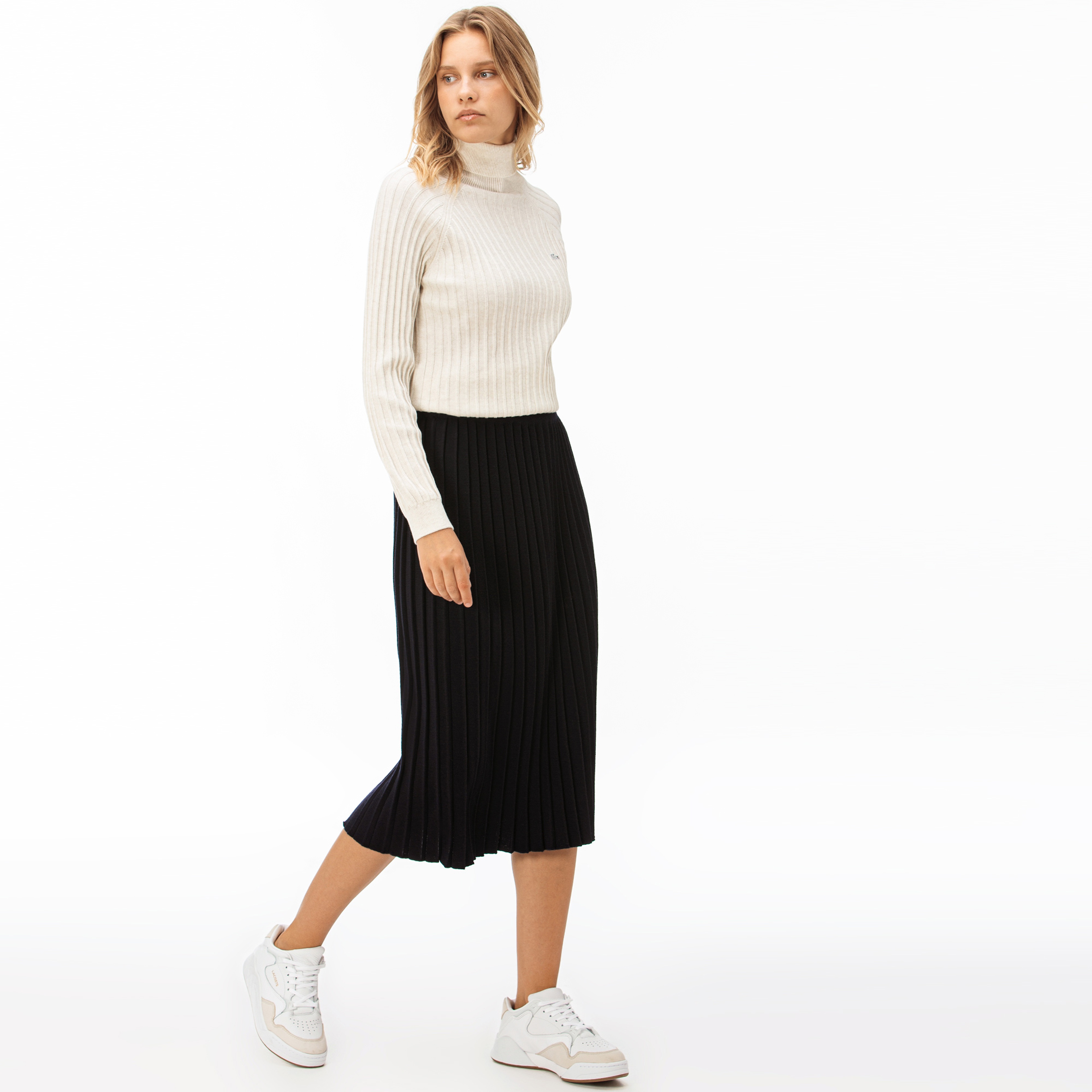 Lacoste Kadın Yün Lacivert Etek