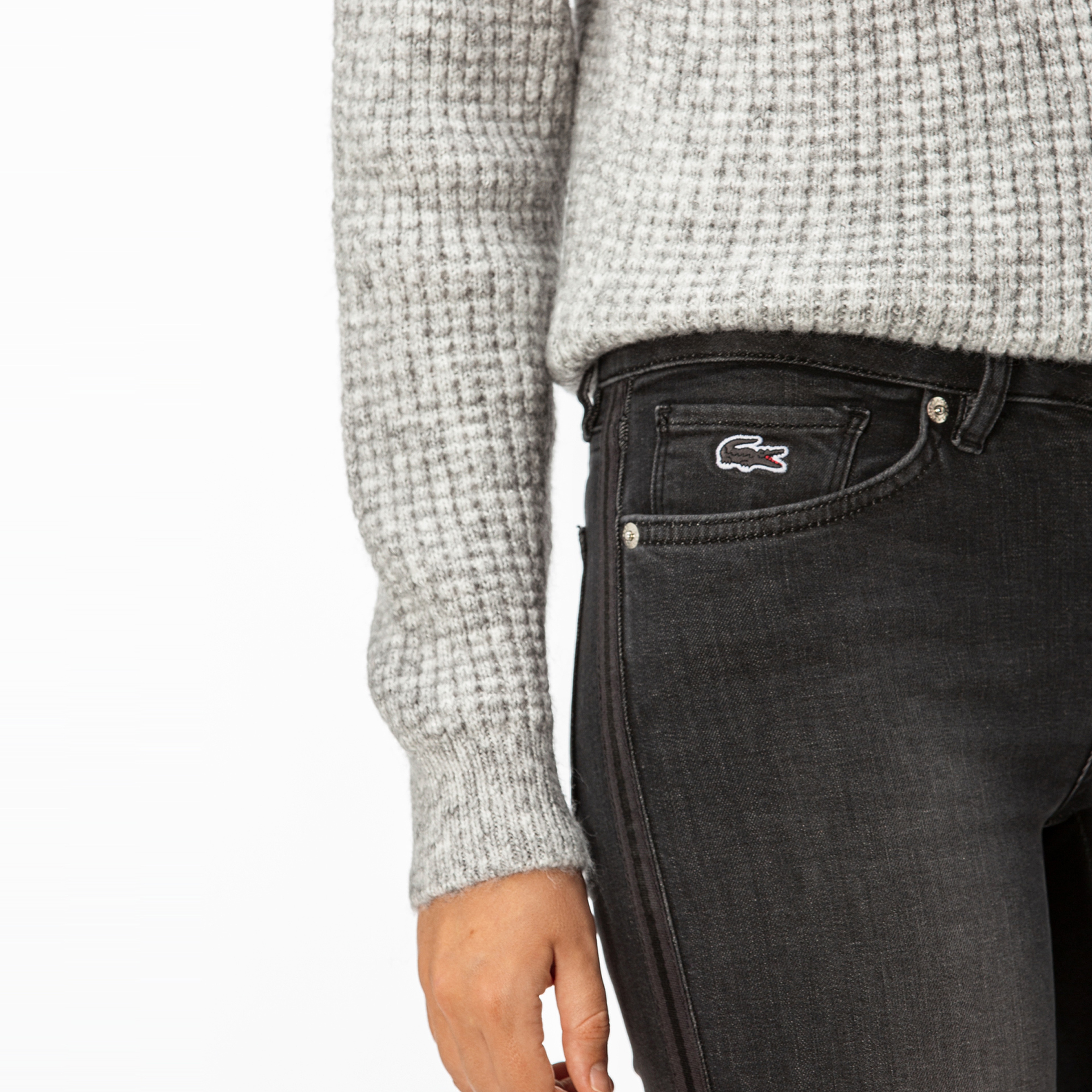 Lacoste Kadın Koyu Gri Jean