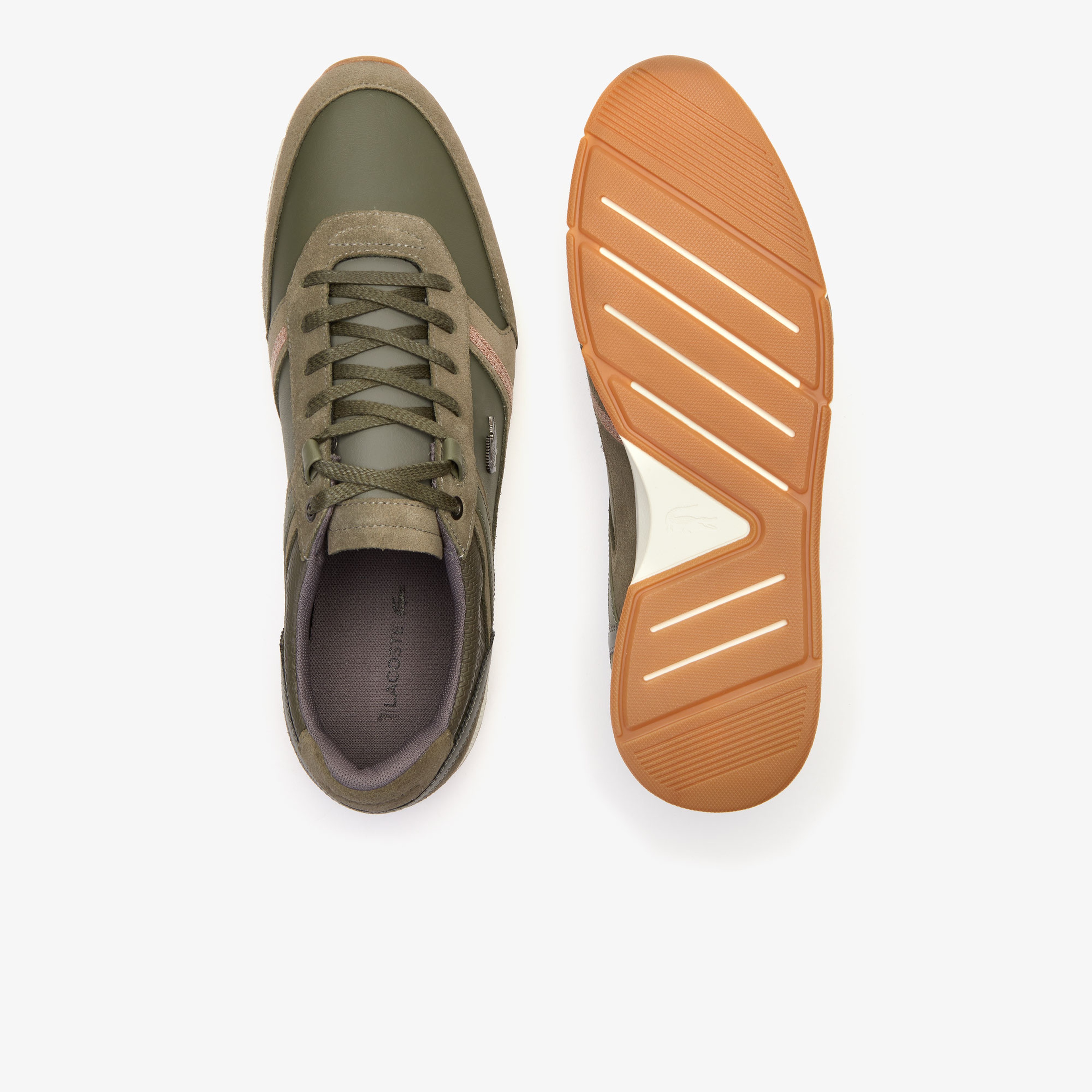 Lacoste Menerva Erkek Haki - Açık Kahverengi Günlük Ayakkabı