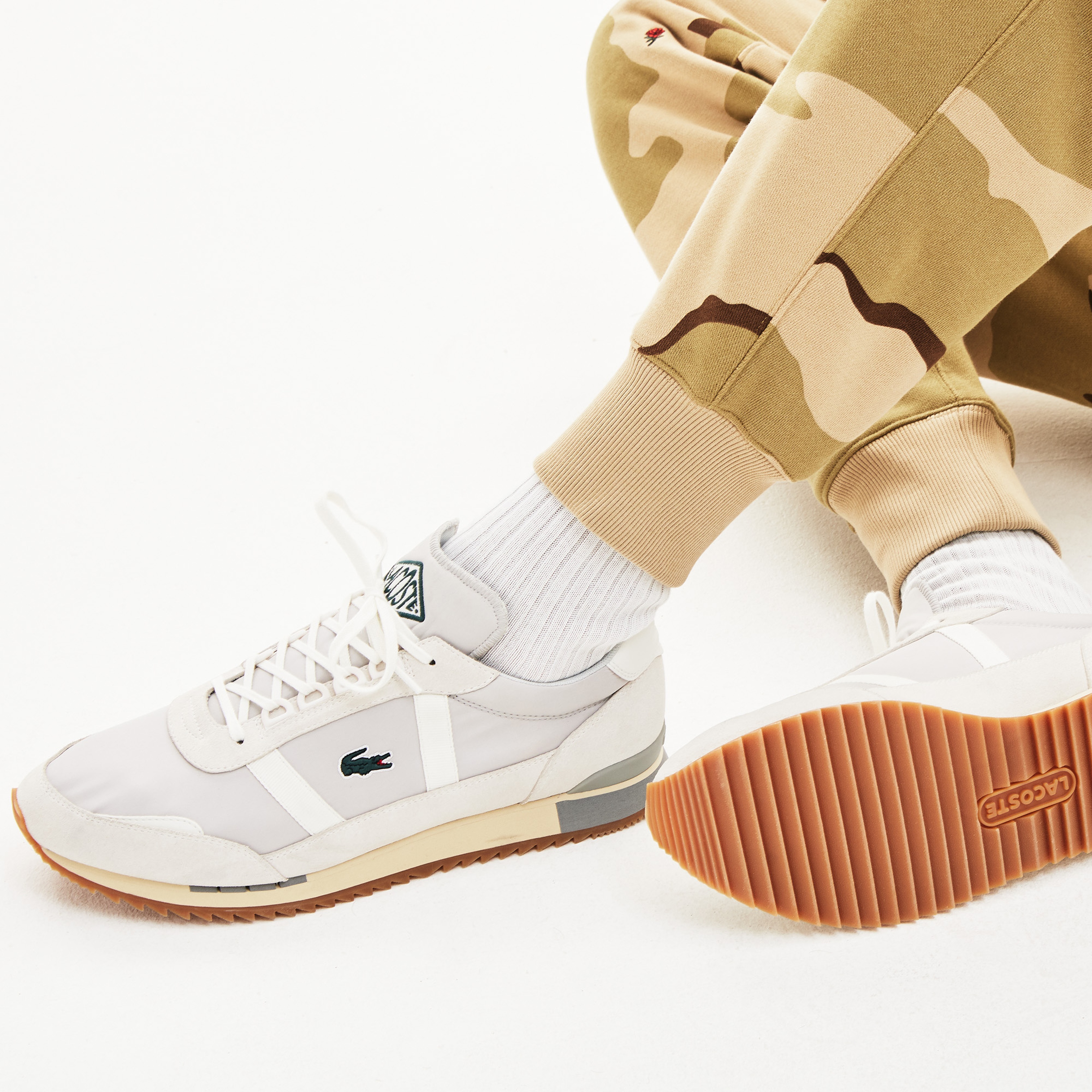 Lacoste Partner Retro Erkek Siyah - Bej Spor Ayakkabı