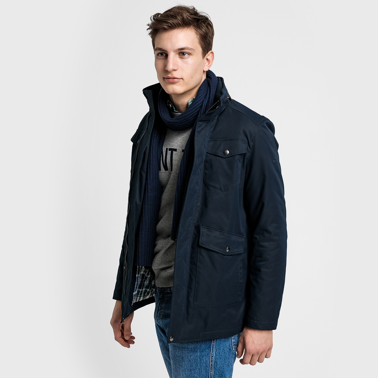 GANT Erkek Lacivert Mont