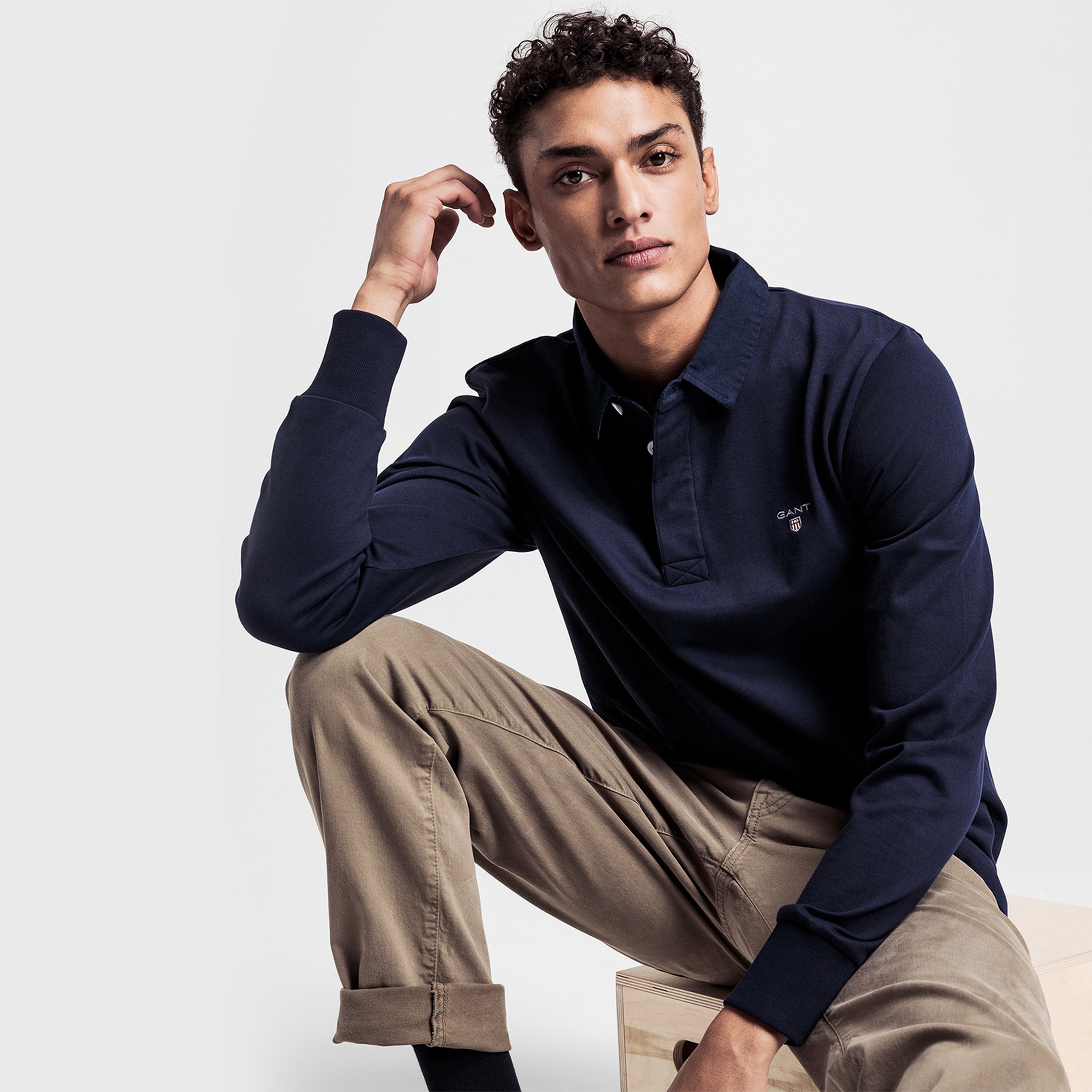 GANT Erkek Lacivert Regular Fit Rugby