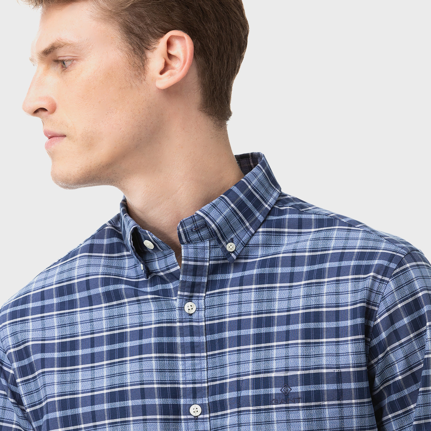 GANT Erkek Mavi Gömlek