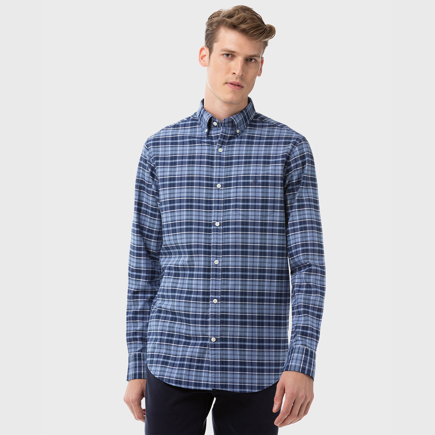 GANT Erkek Mavi Gömlek