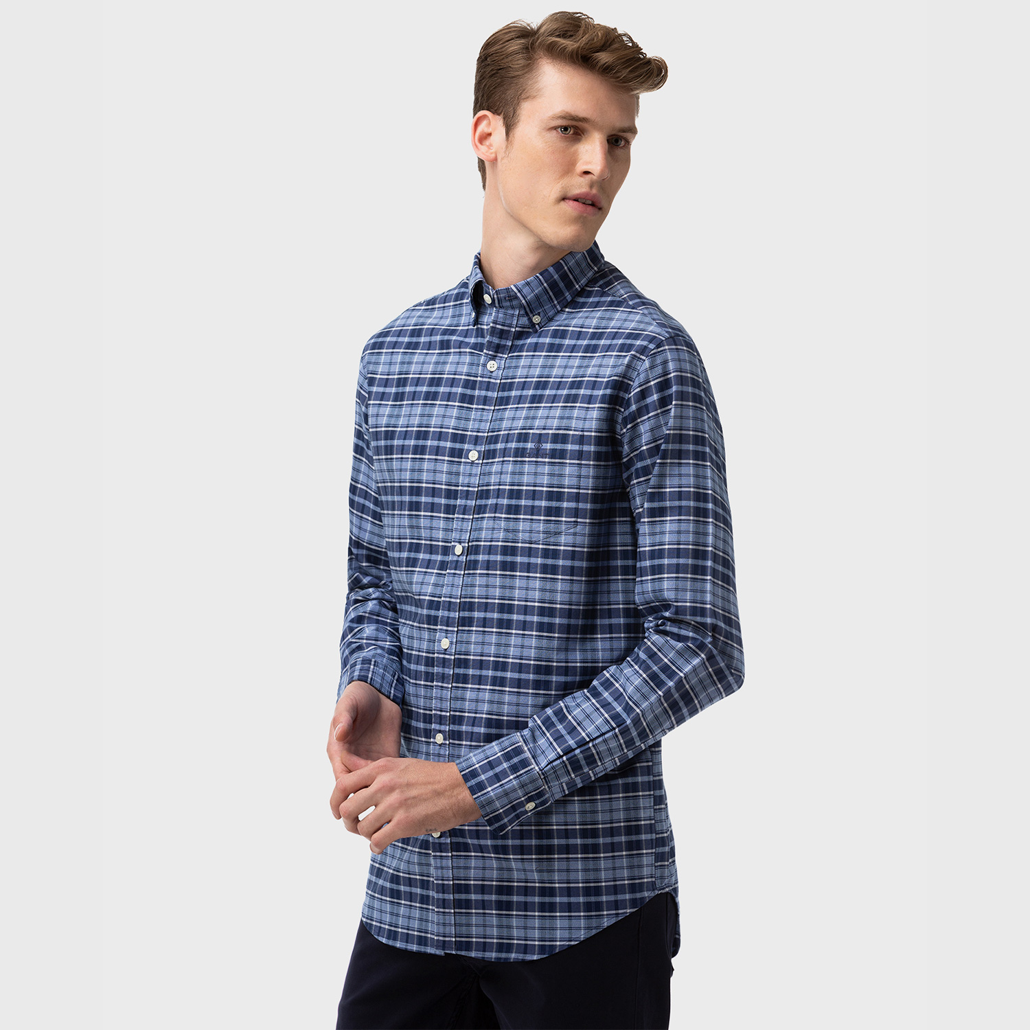 GANT Erkek Mavi Gömlek