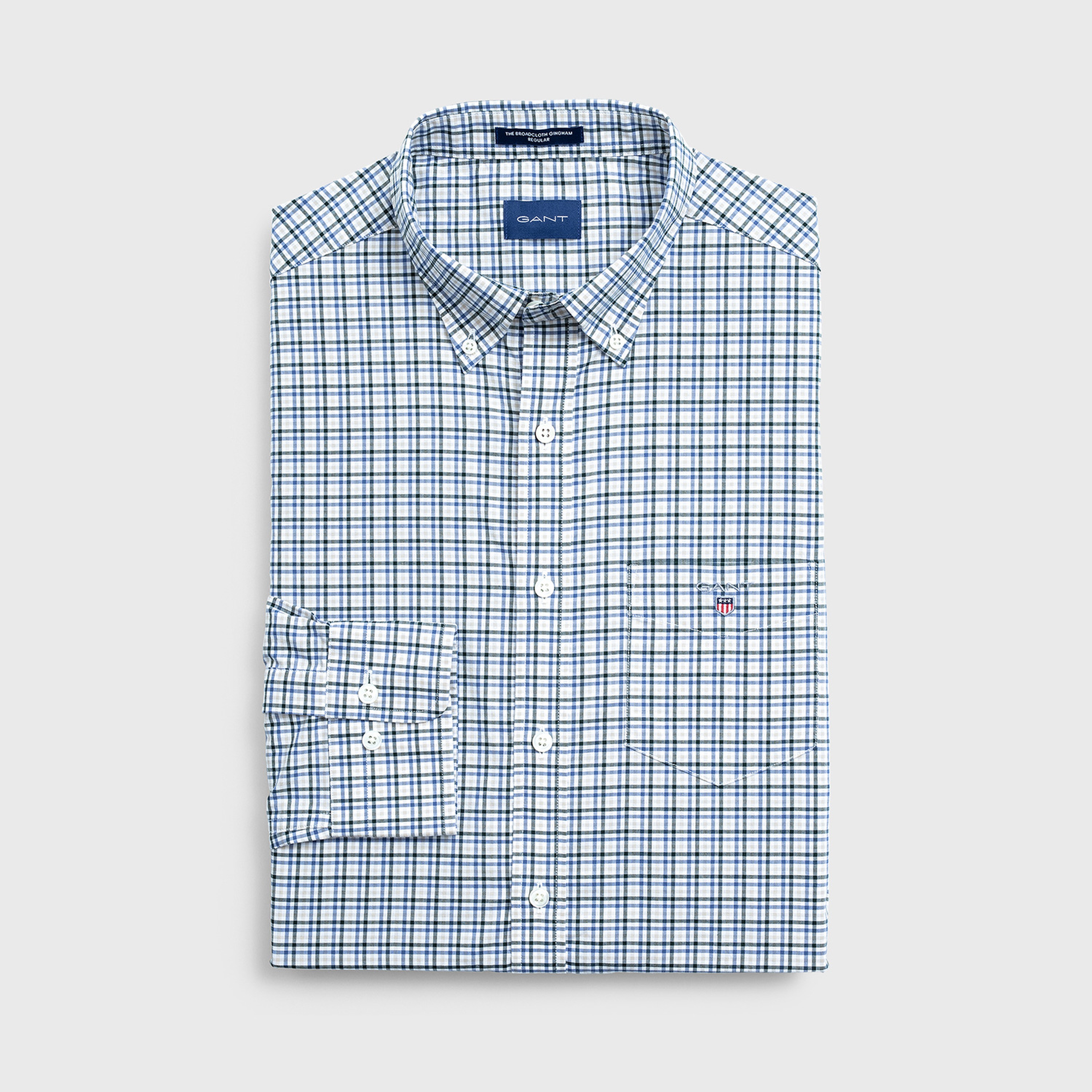 GANT Erkek Yeşil Regular Fit Gömlek