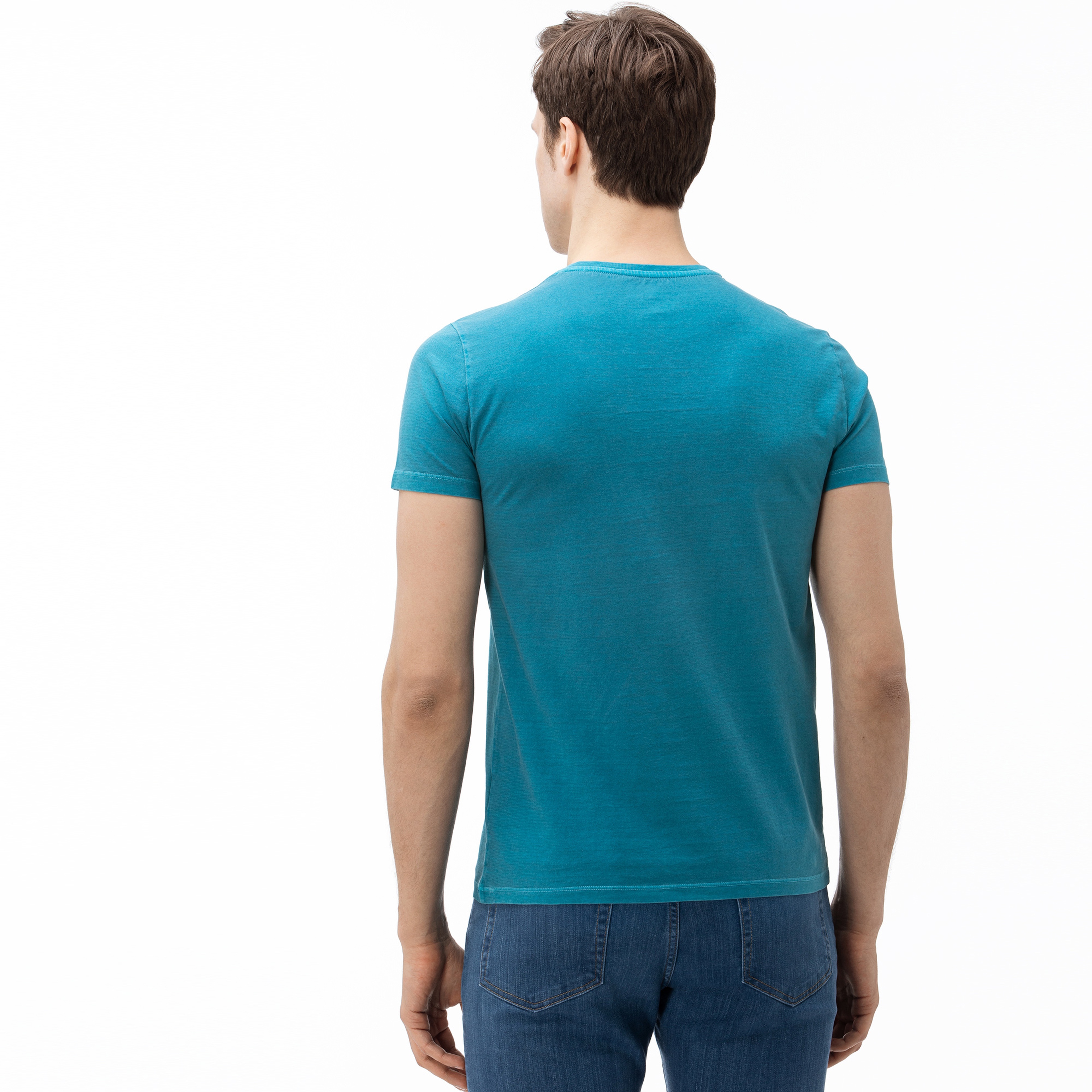 Lacoste Erkek V Yaka Mavi T-Shirt