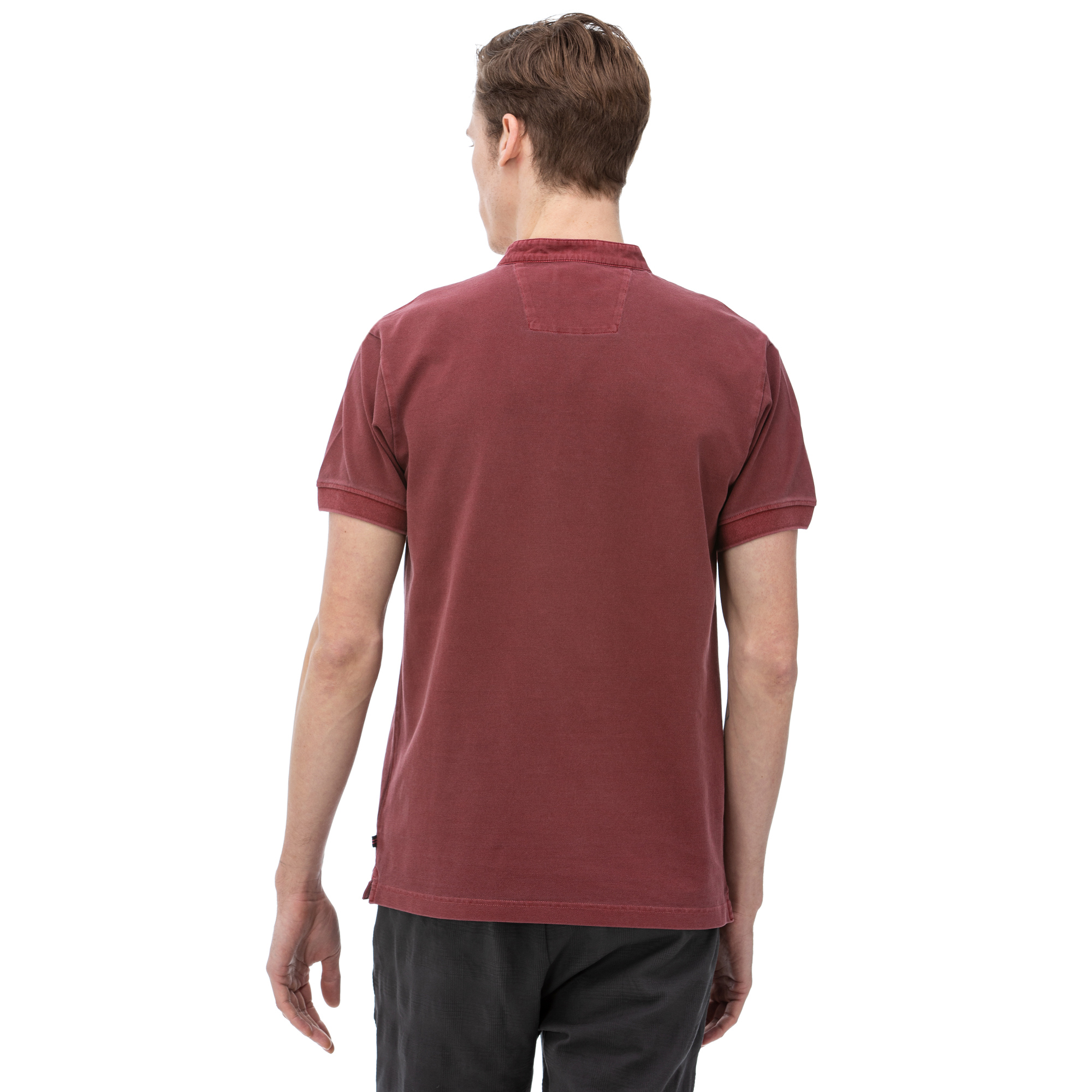 NAUTICA Erkek Classic Fit Bordo Polo
