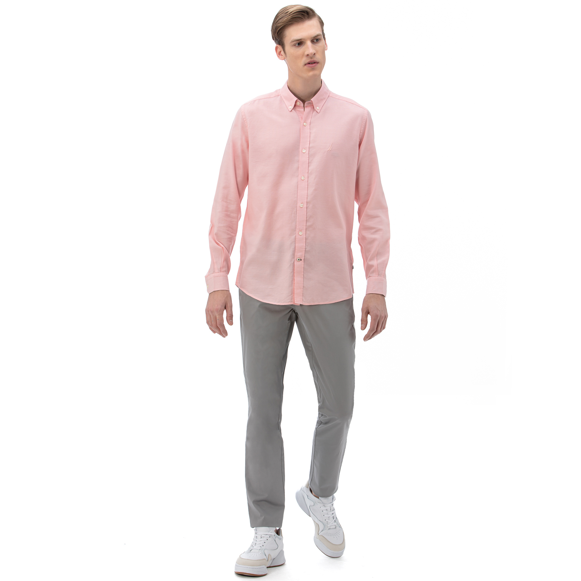 NAUTICA Erkek Classic Fit Gri Pantolon