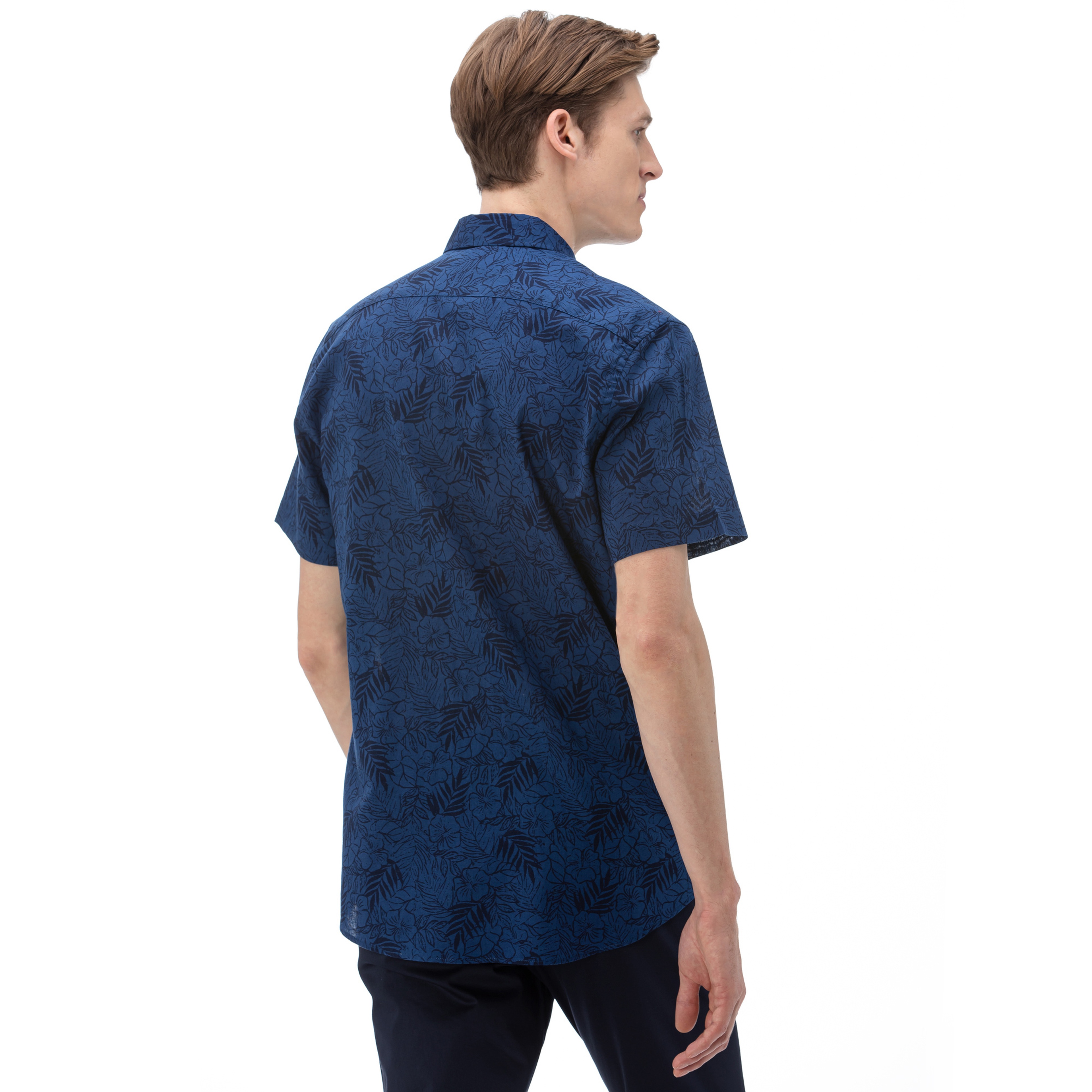 Nautica Erkek Klasik Fit Lacivert Gömlek