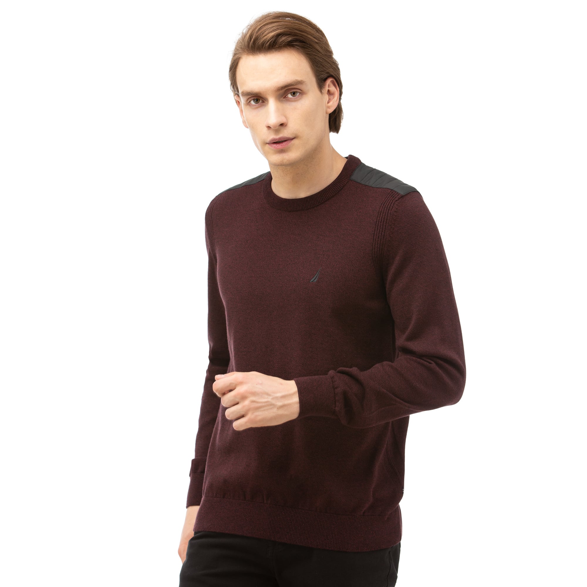 NAUTICA ERKEK BORDO TRİKO KAZAK