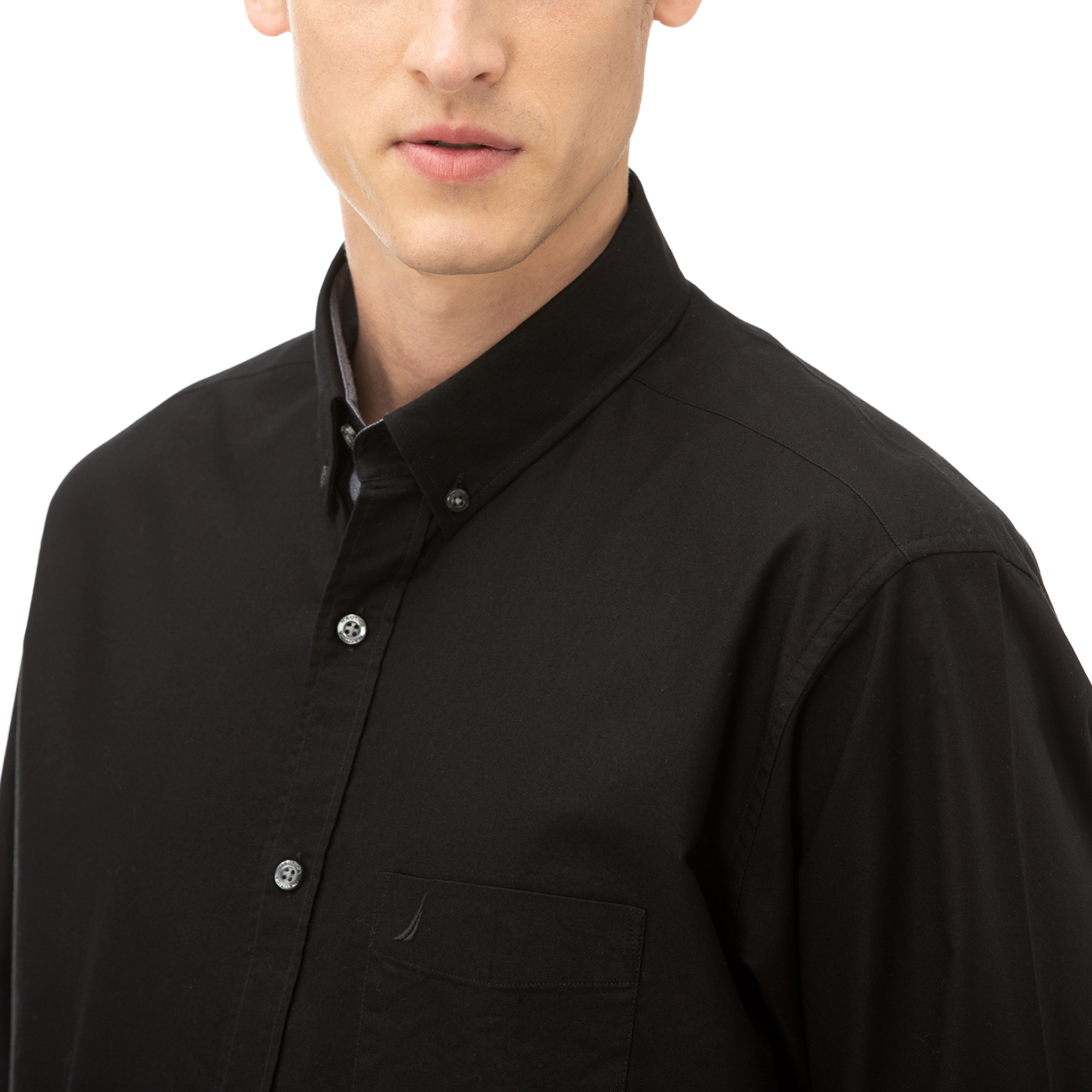 Nautica Erkek Klasik Fit Siyah Gömlek