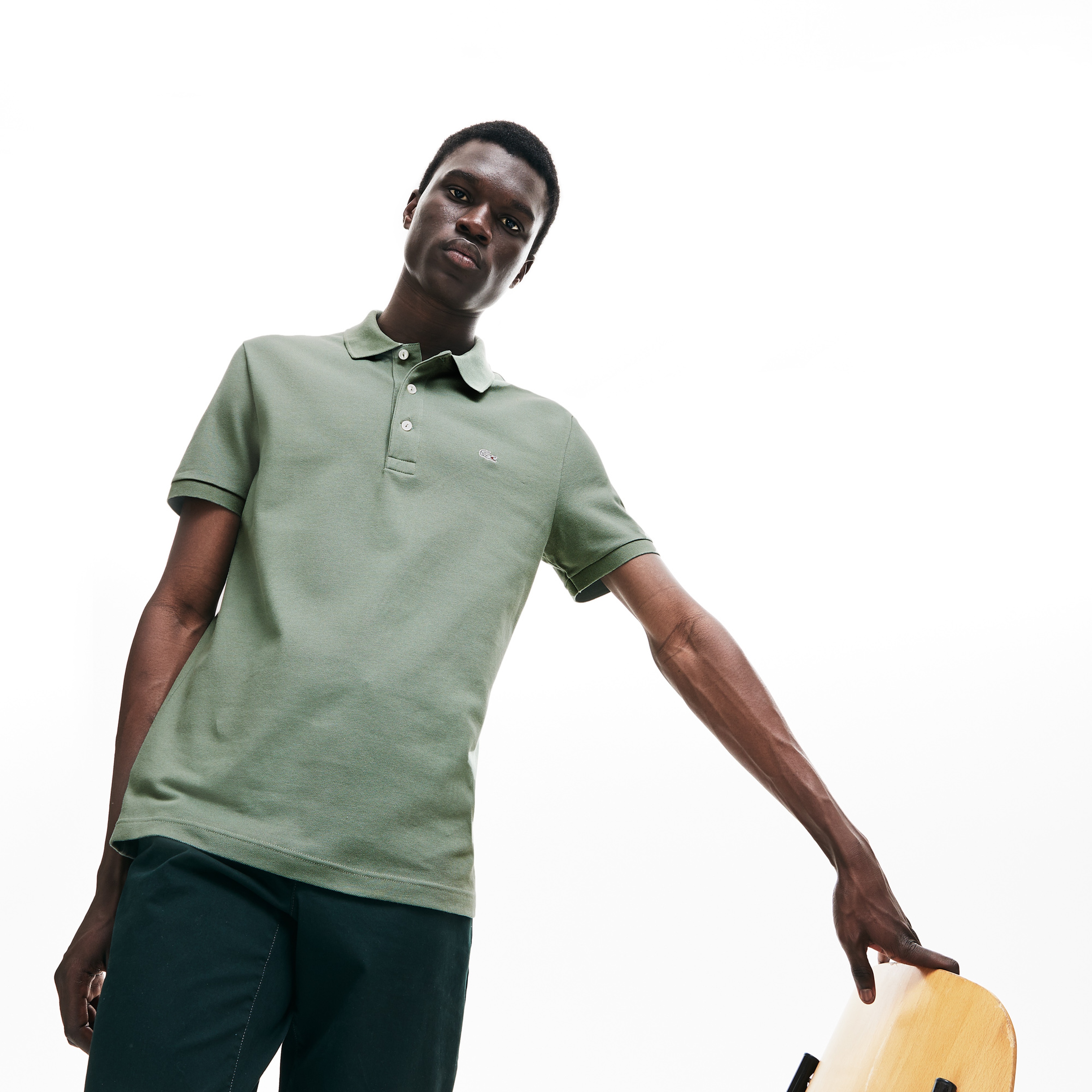 Lacoste Erkek Slim Fit Haki Polo