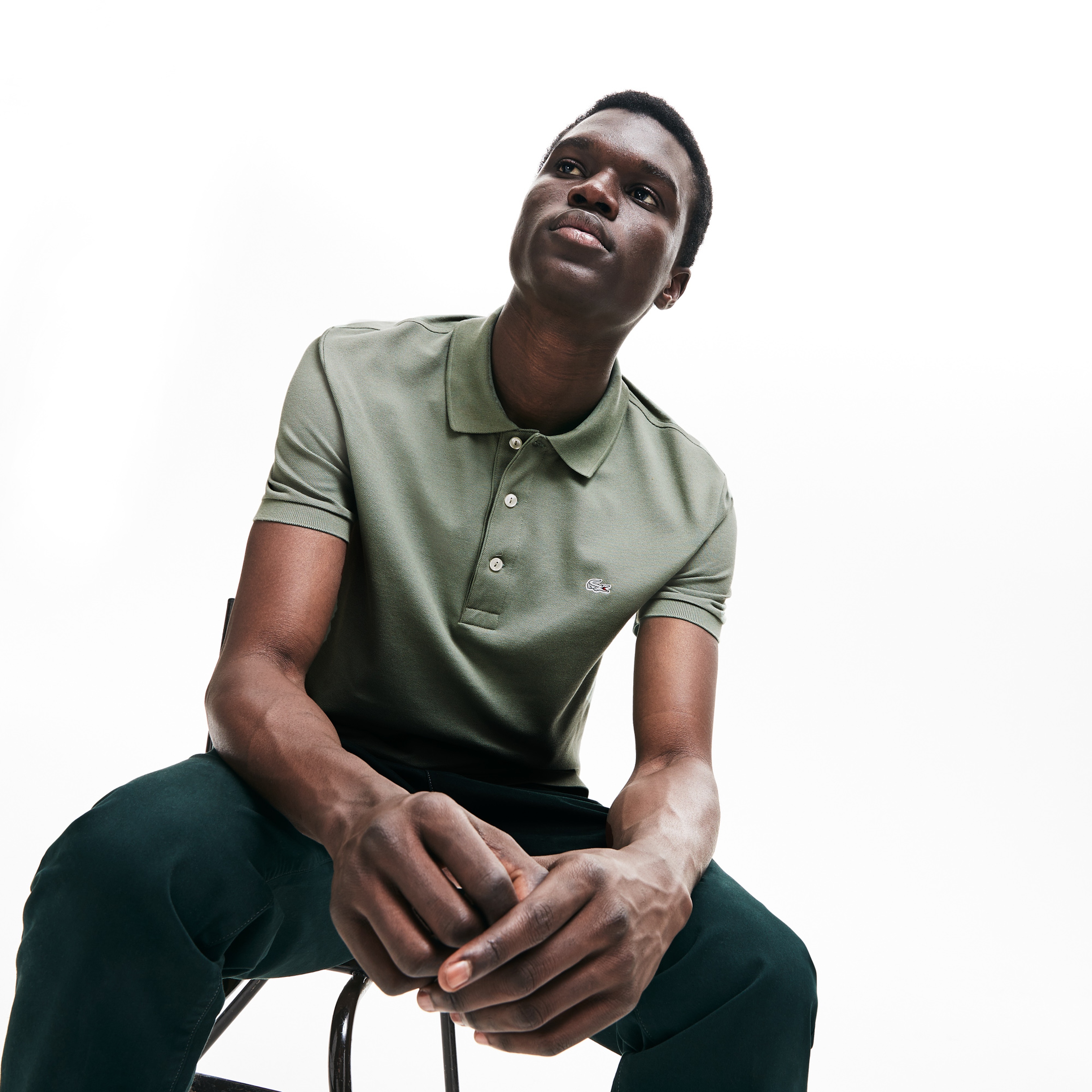 Lacoste Erkek Slim Fit Haki Polo