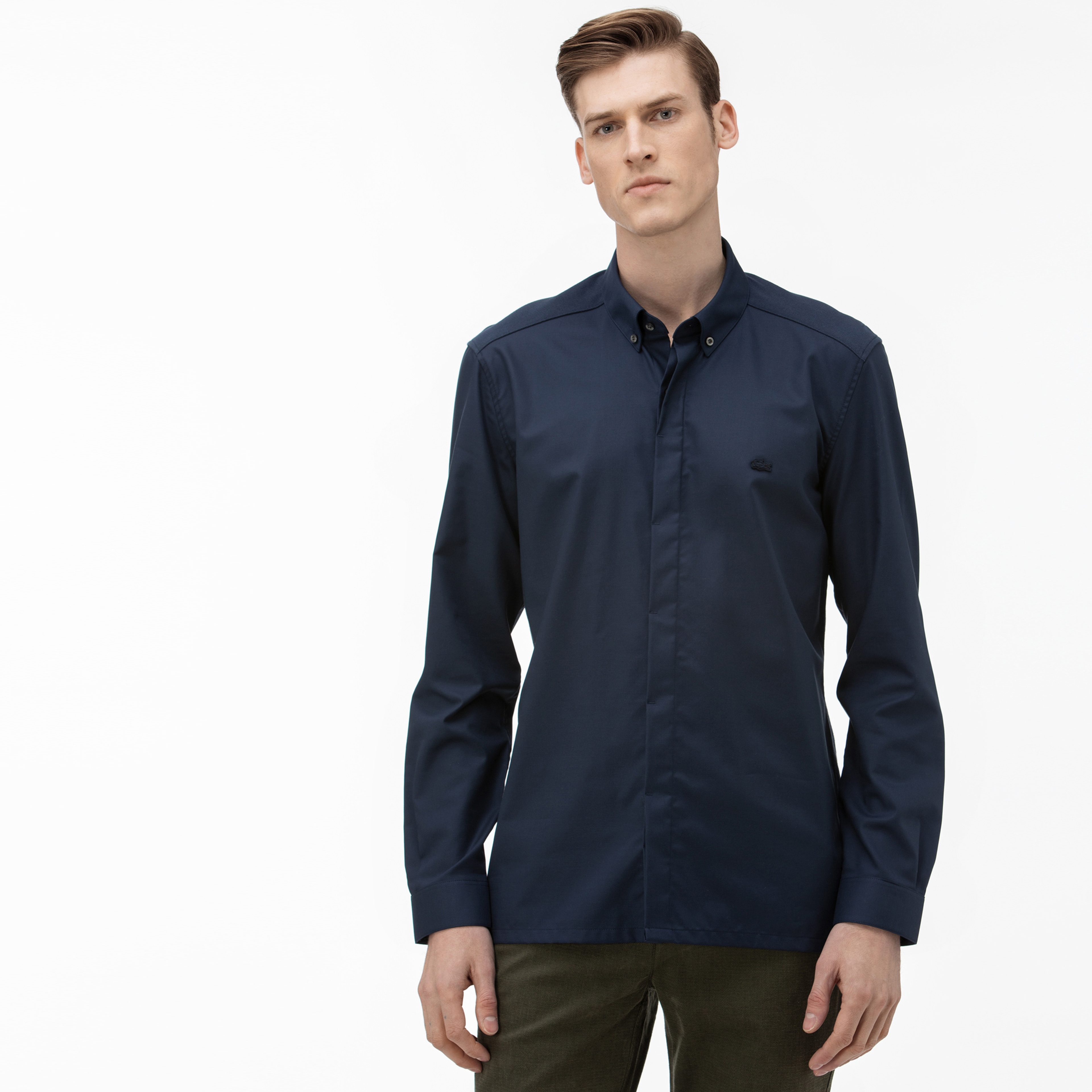 Lacoste Erkek Lacivert Gömlek