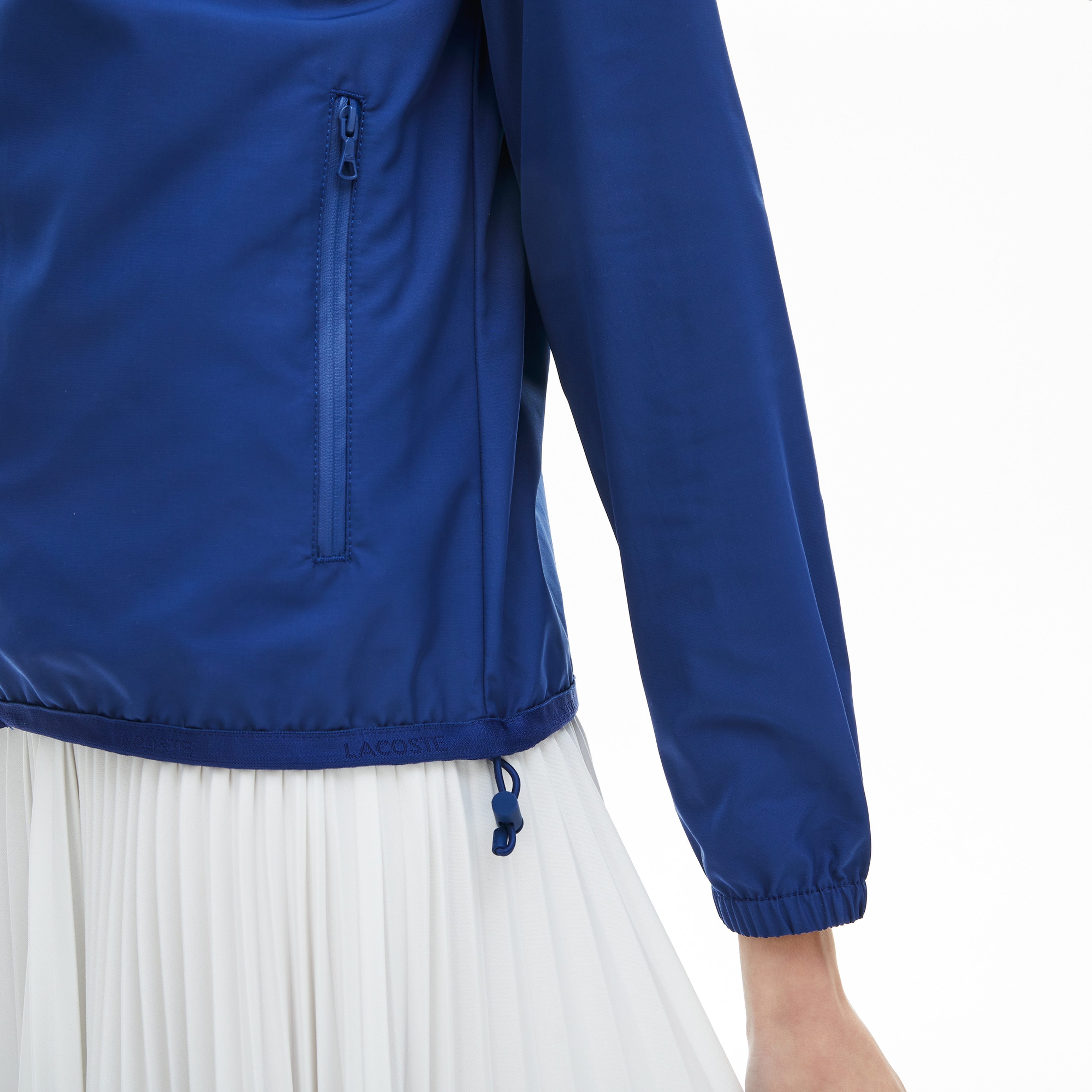 Lacoste Kadın Suya Dayanıklı Saks Mavi Rüzgarlık
