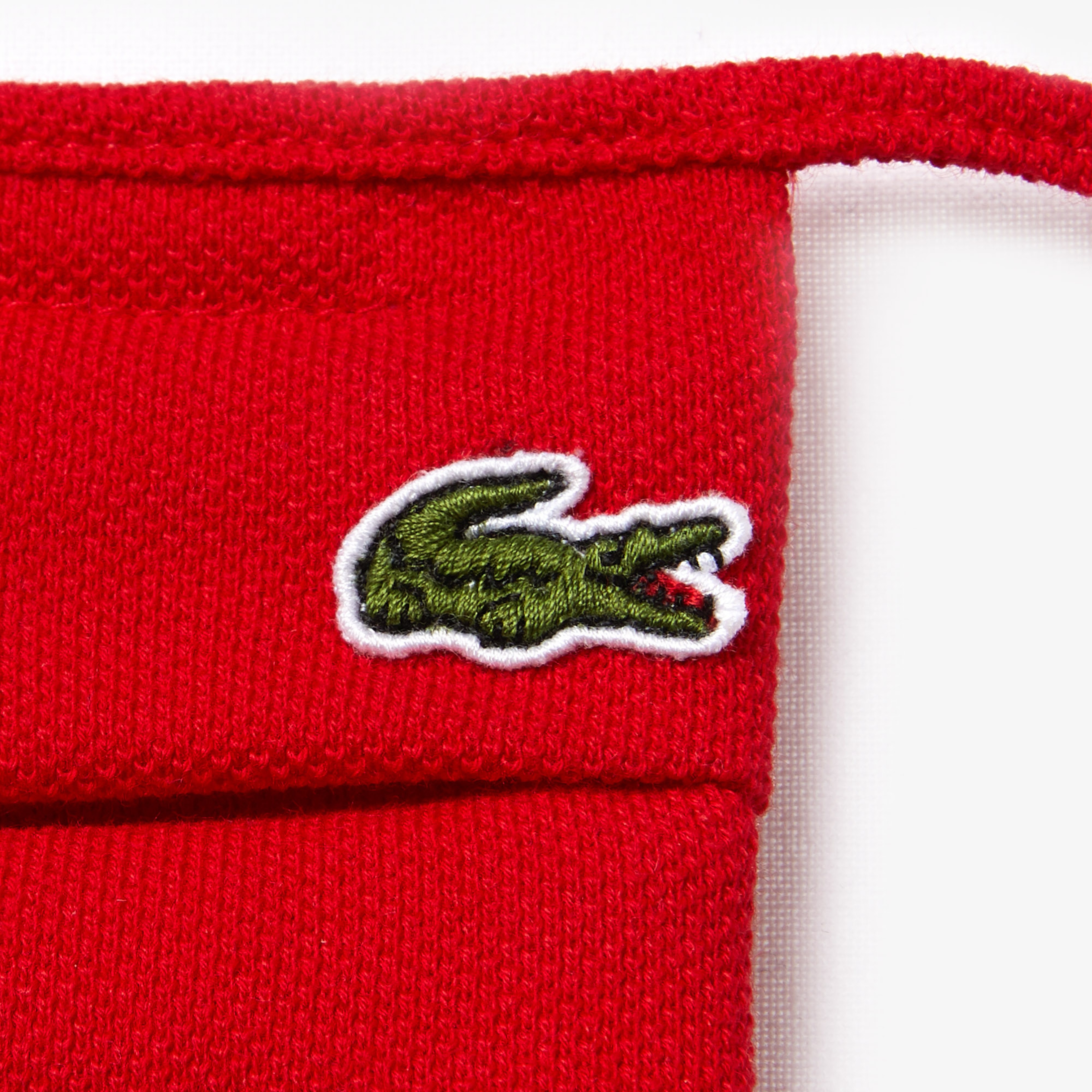 Lacoste Pamuklu Yıkanabilir Unisex Kırmızı Maske