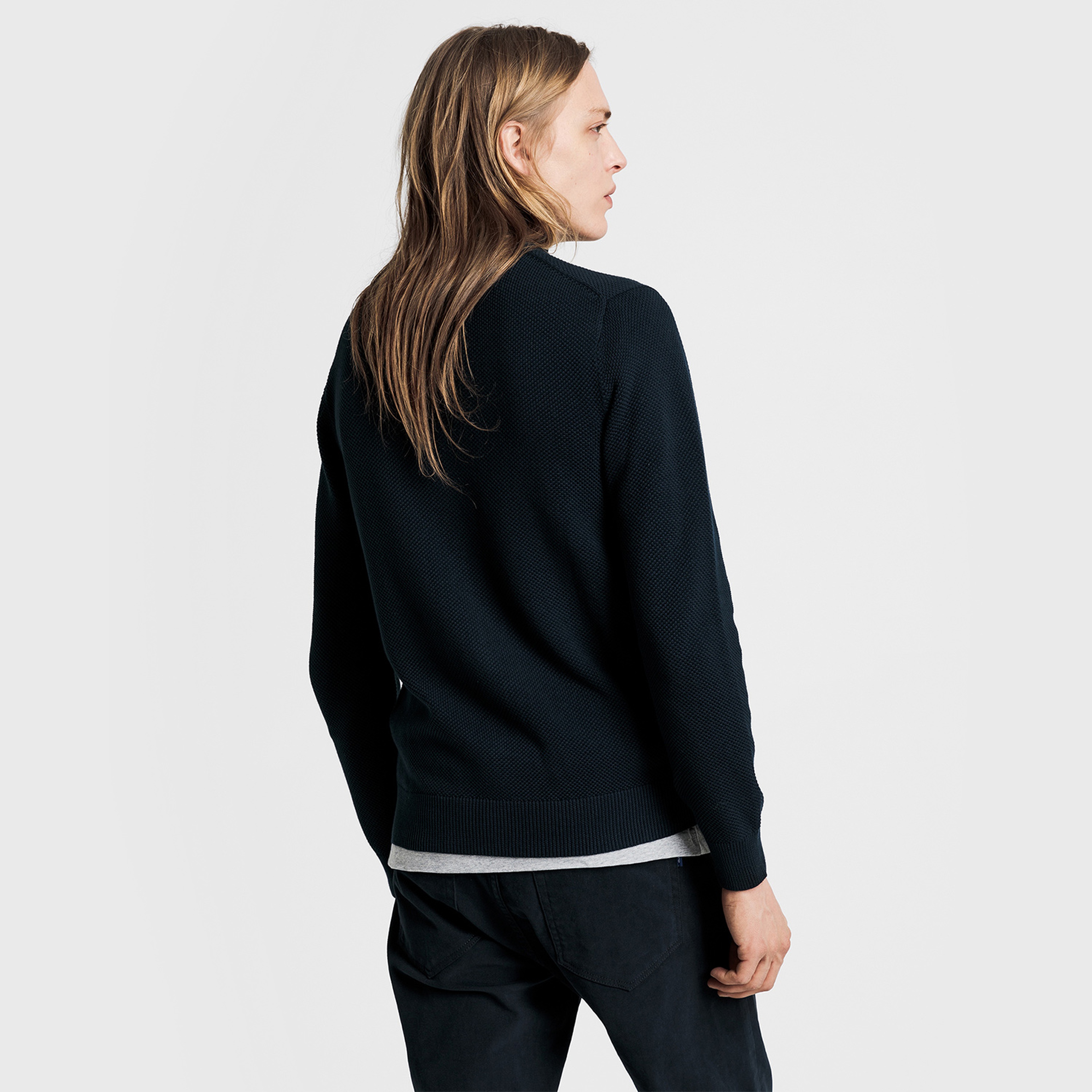 GANT Erkek Lacivert Regular Fit Triko Hırka