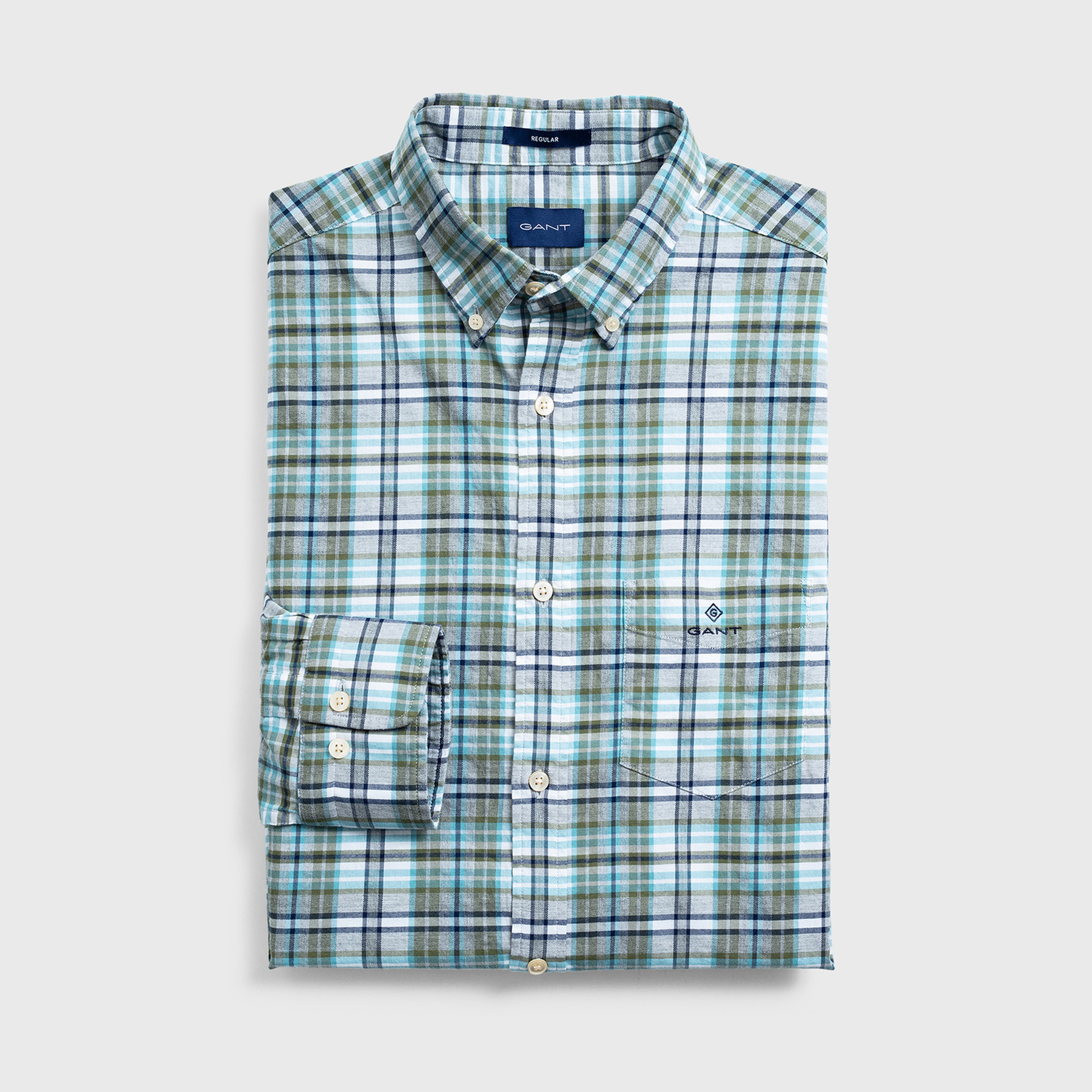 GANT Erkek Mavi Regular Fit Gömlek