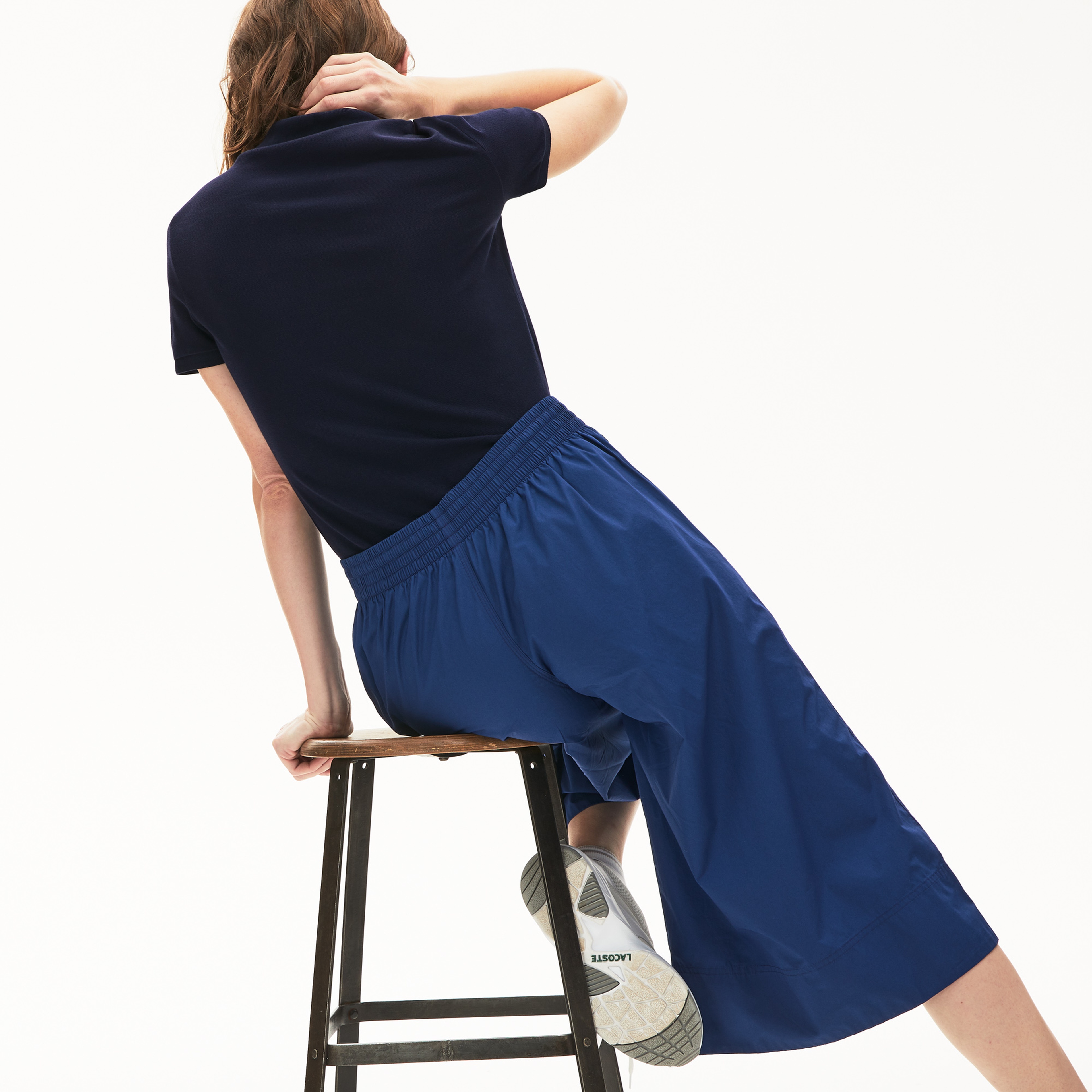 L.12.D Kadın Slim Fit Lacivert Polo