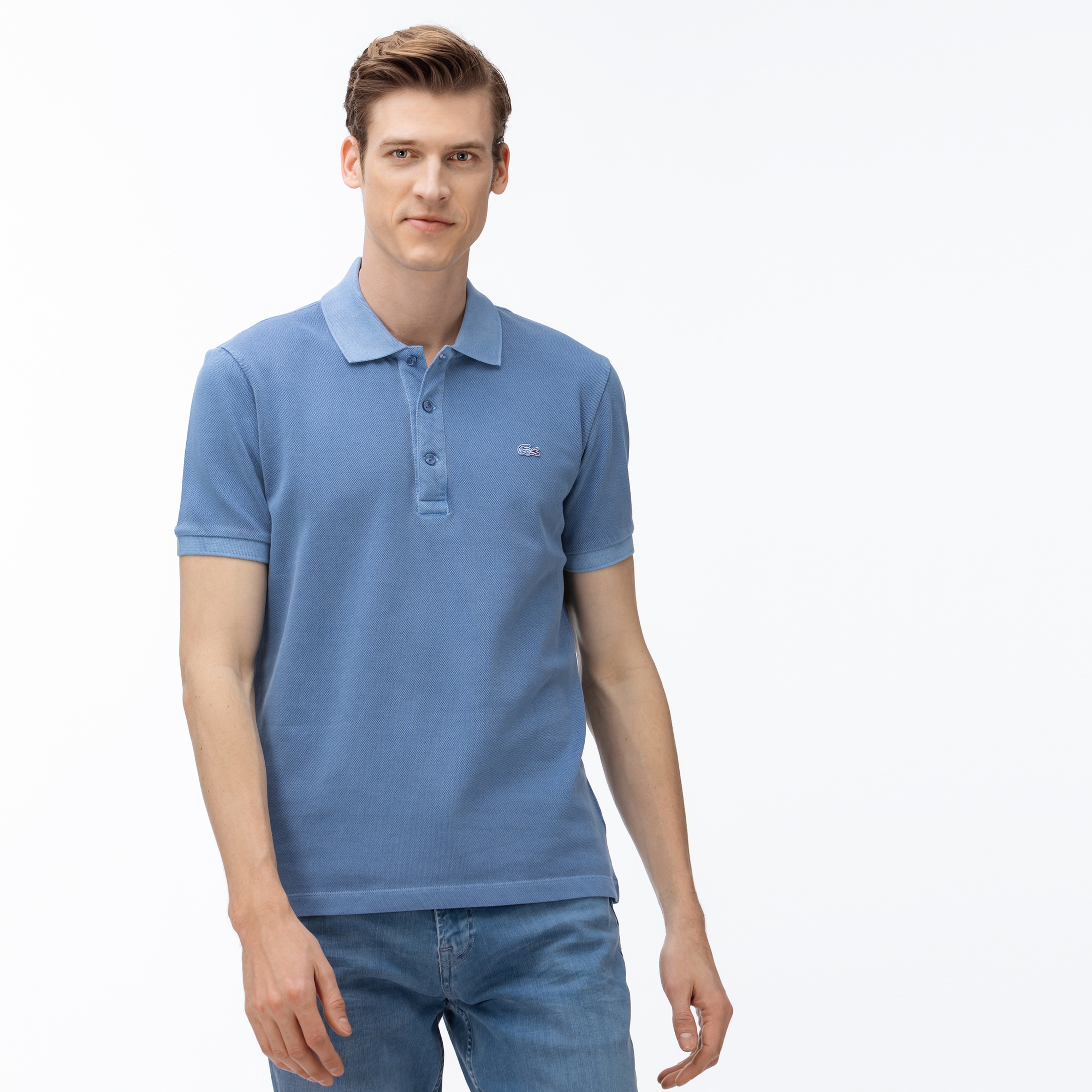 Lacoste Erkek Slim Fit Mavi Polo