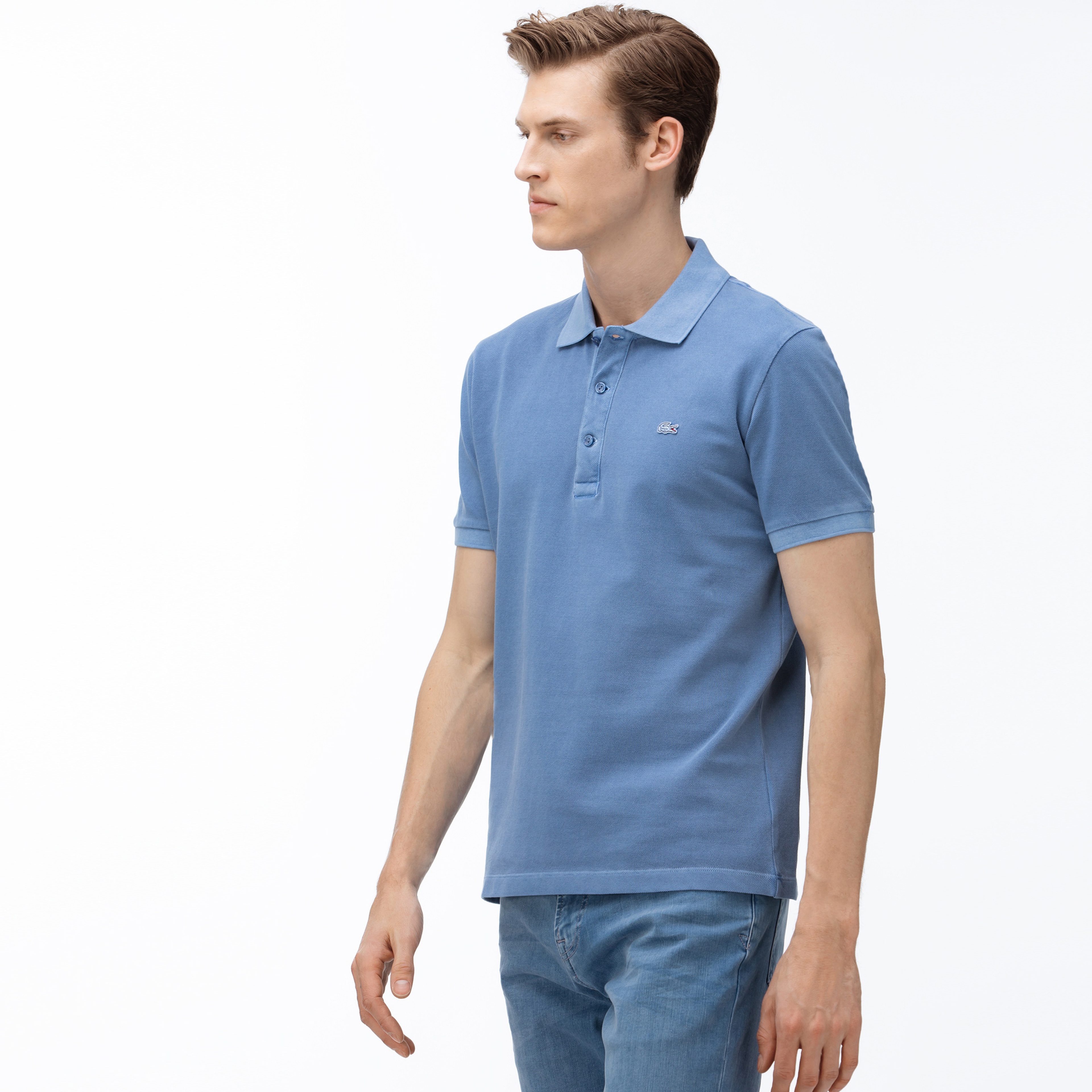 Lacoste Erkek Slim Fit Mavi Polo