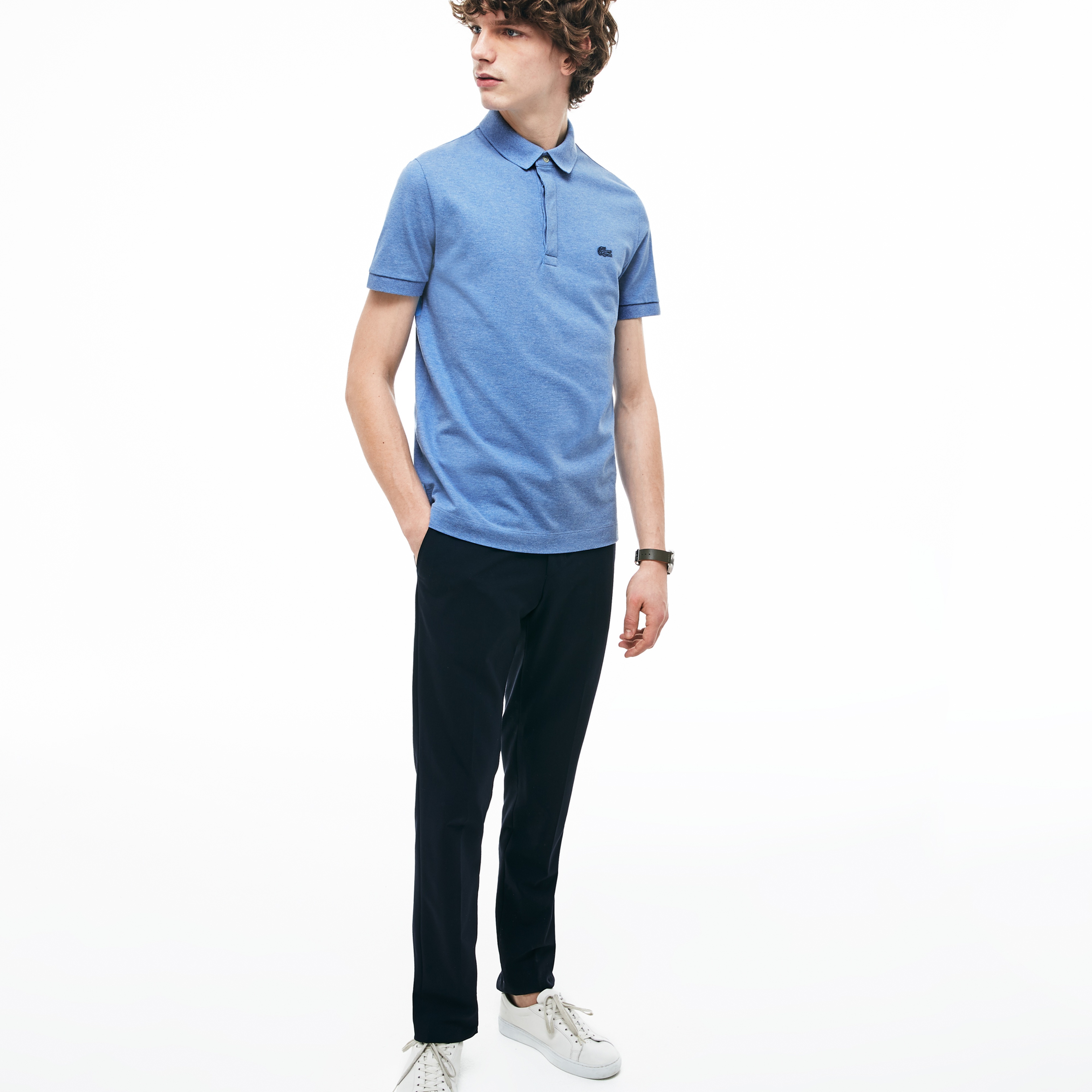Lacoste Erkek Regular Fit Mavi Paris Polo