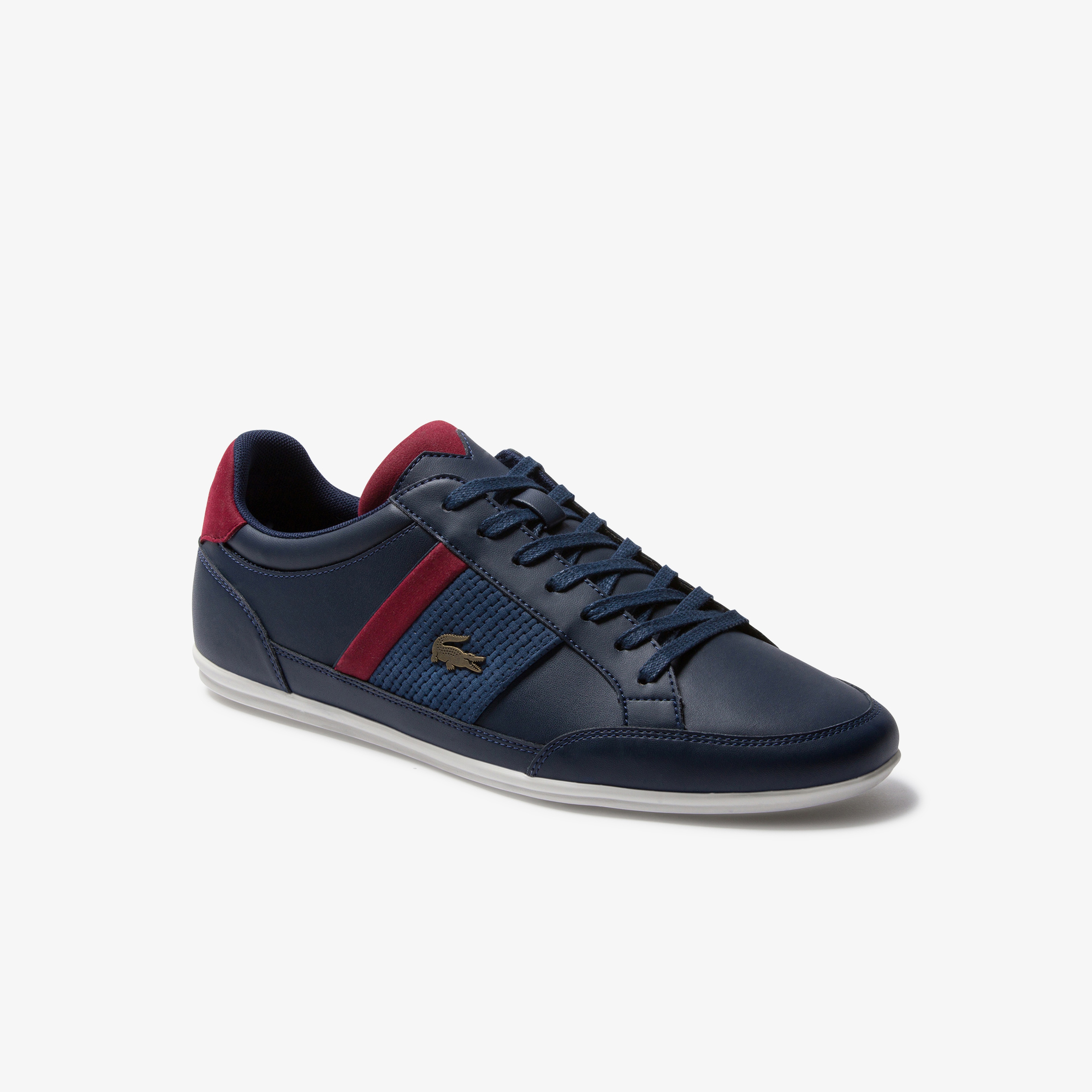 Lacoste Chaymon Erkek Lacivert - Koyu Kırmızı Günlük Ayakkabı