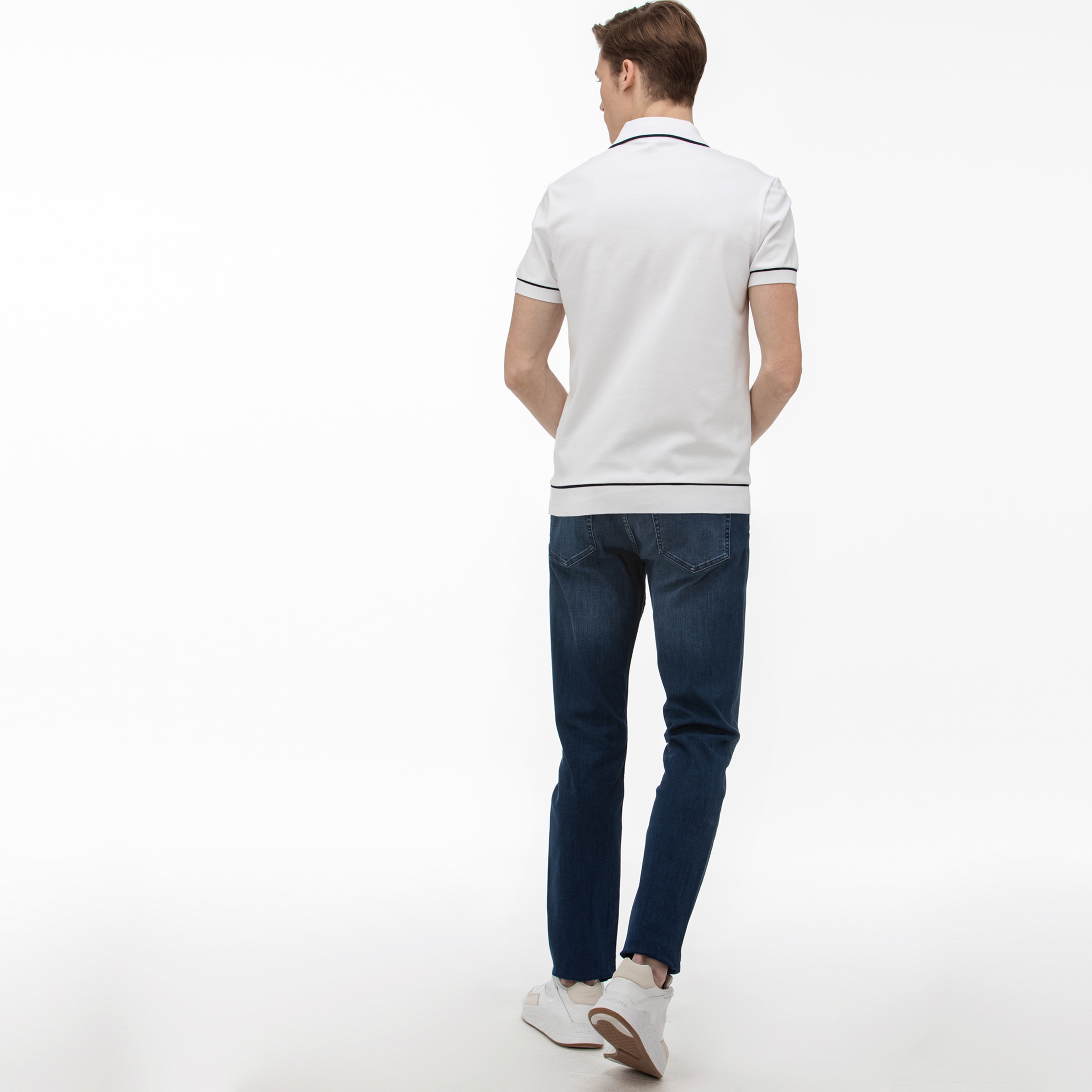 Lacoste Erkek Slim Fit Denim Lacivert Pantolon
