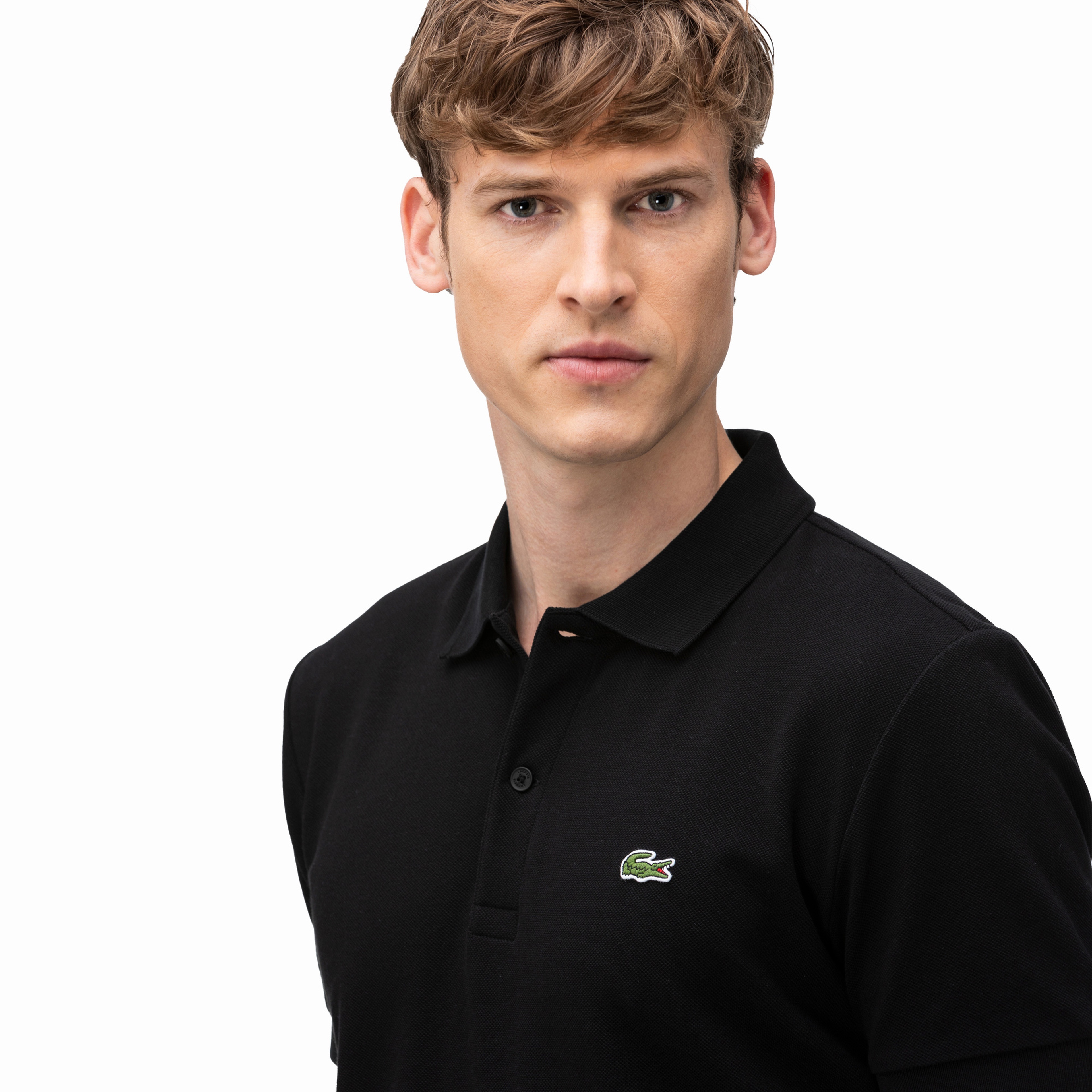 Lacoste Erkek Regular Fit Baskılı Siyah Polo