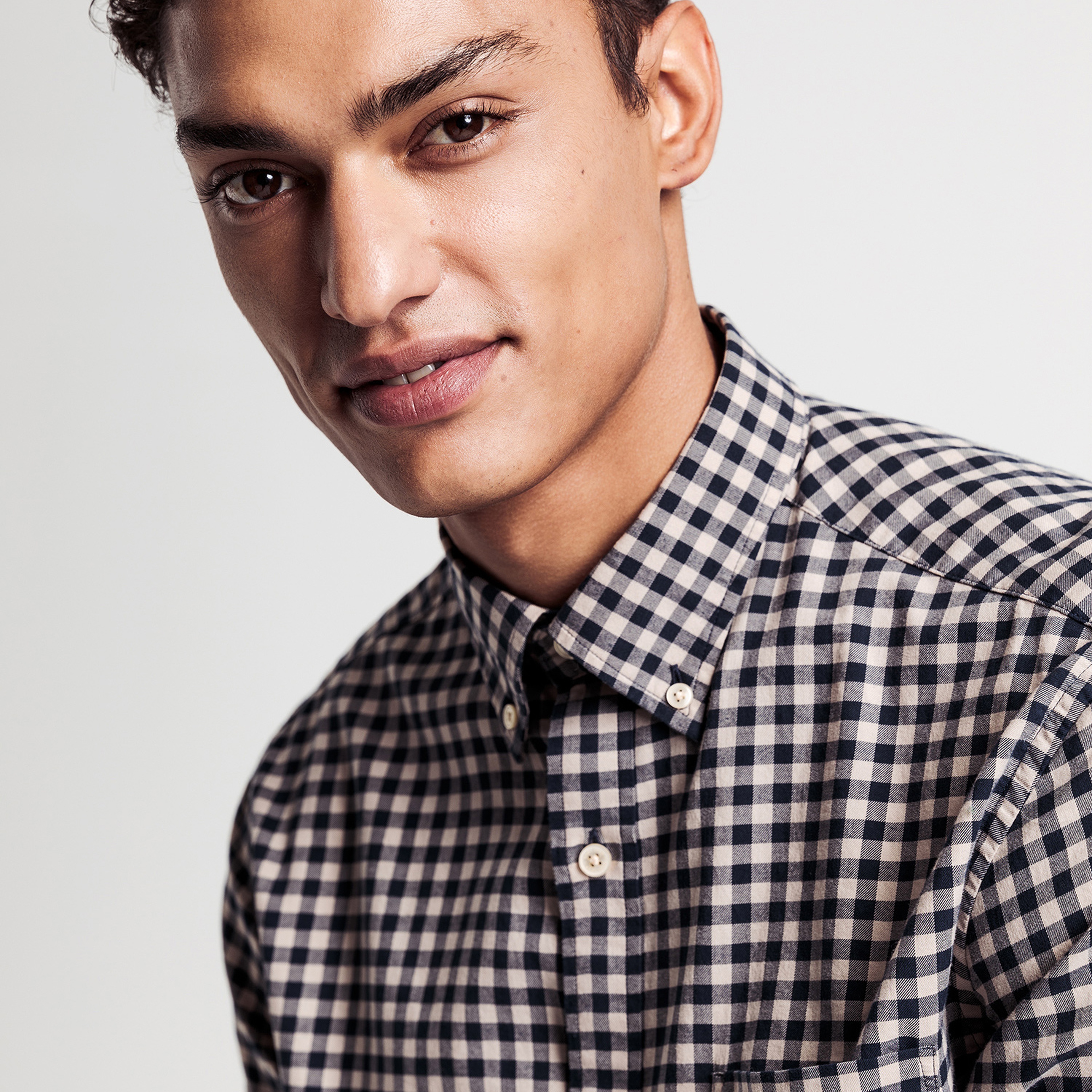 Gant Erkek Lacivert Kareli Regular Gömlek