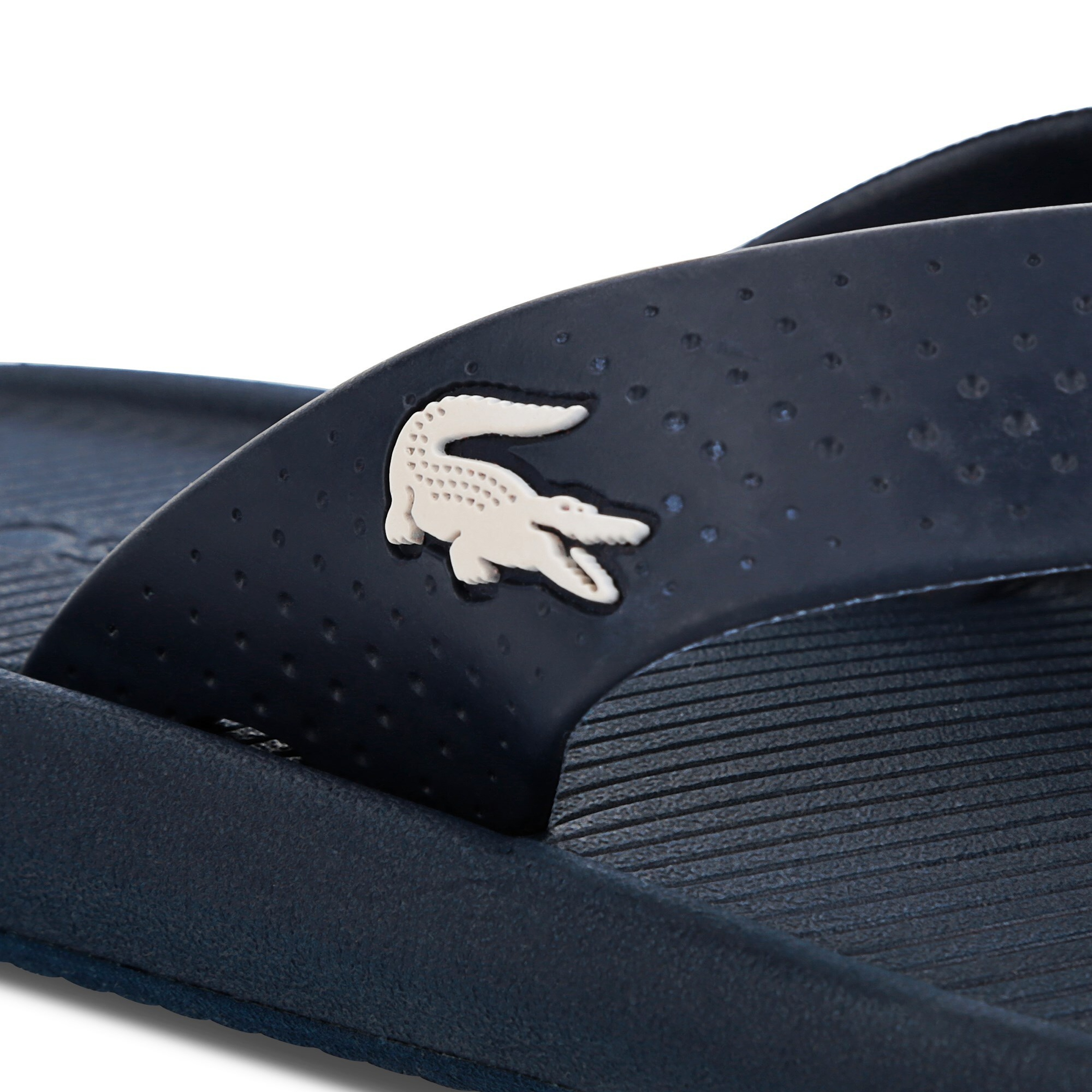 Lacoste Croco Sandal 219 1 Cma Erkek Lacivert - Beyaz Terlik