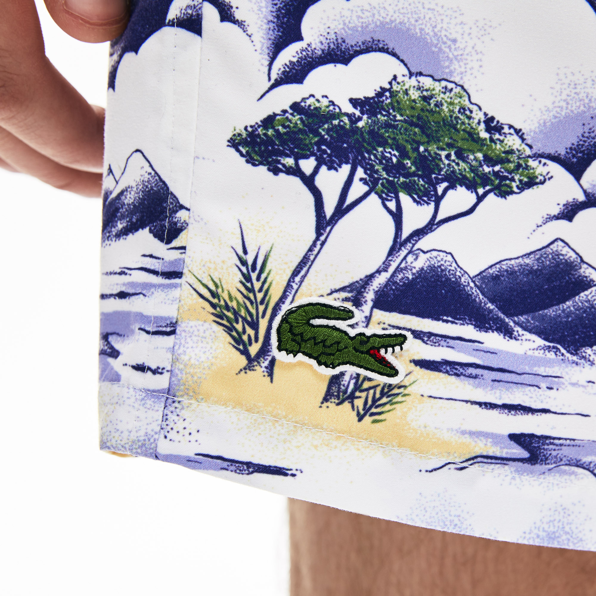 Lacoste Erkek Baskılı Renkli Mayo Şort