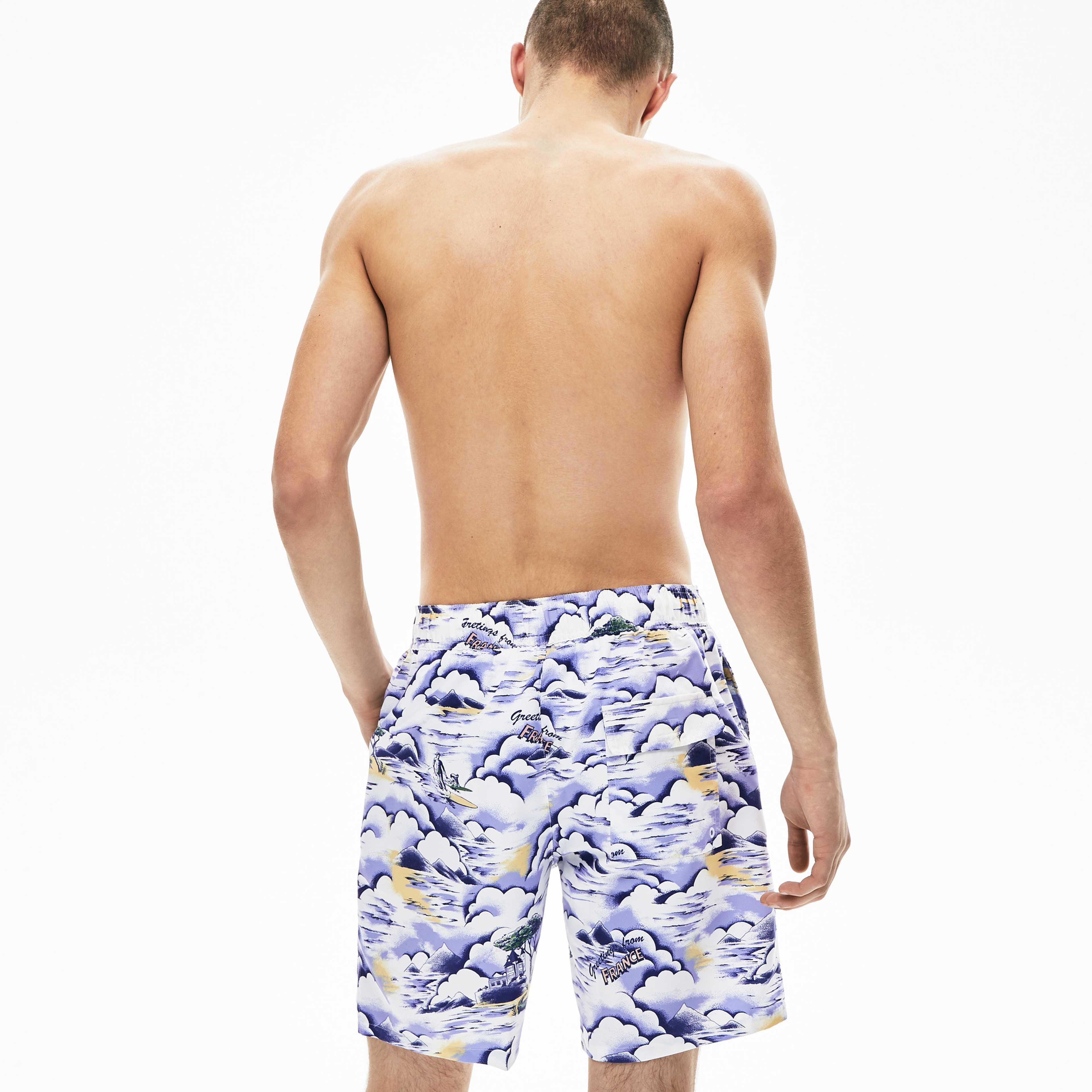 Lacoste Erkek Baskılı Renkli Mayo Şort