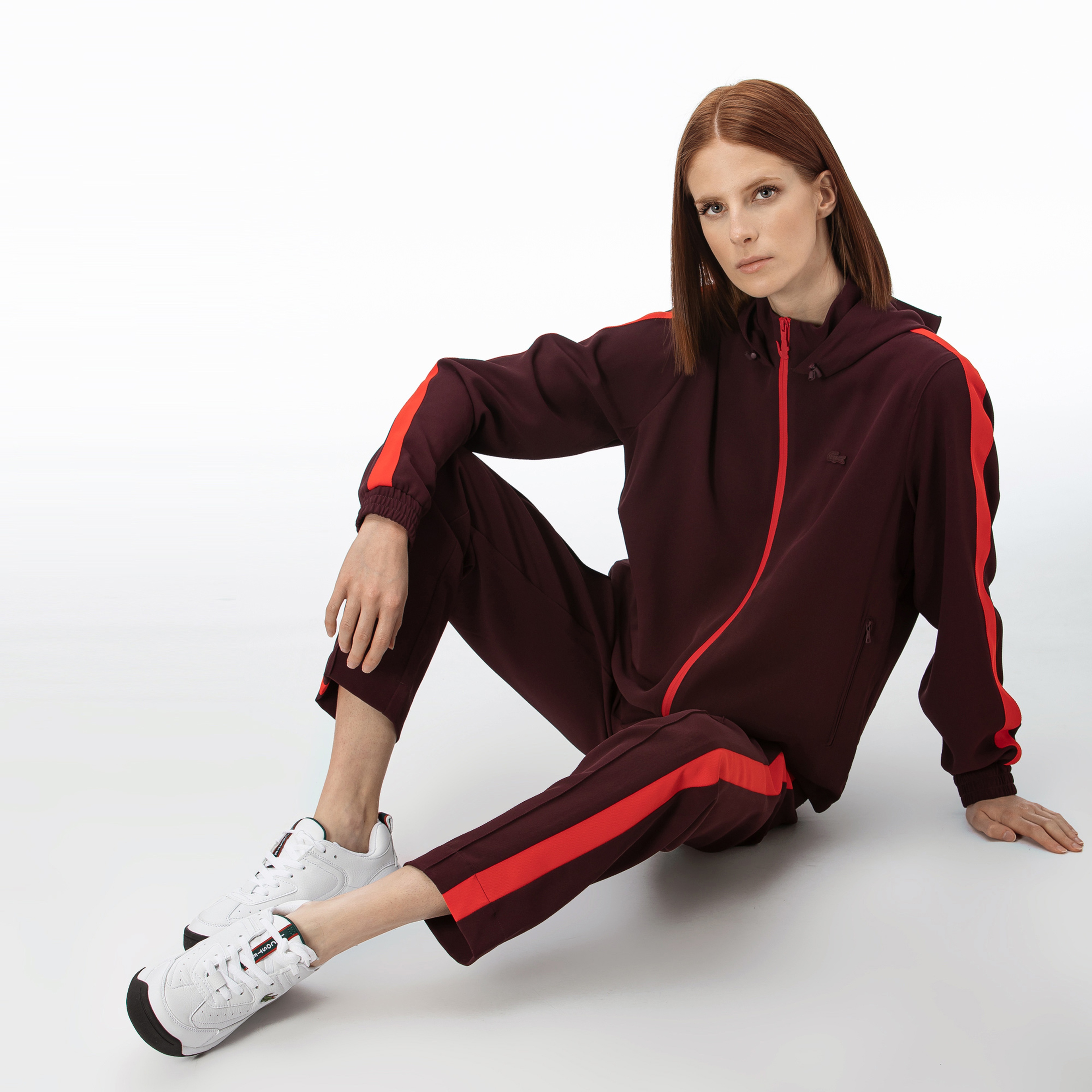 Lacoste Motion Kadın Bordo Eşofman Altı