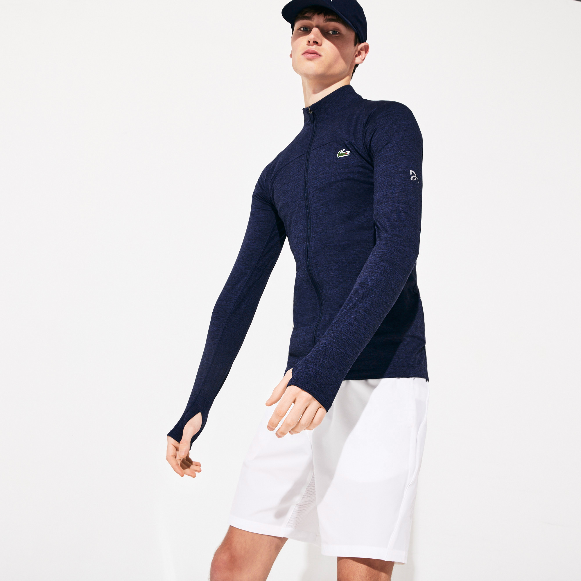 Lacoste Sport Erkek Fermuarlı Lacivert Sweatshirt