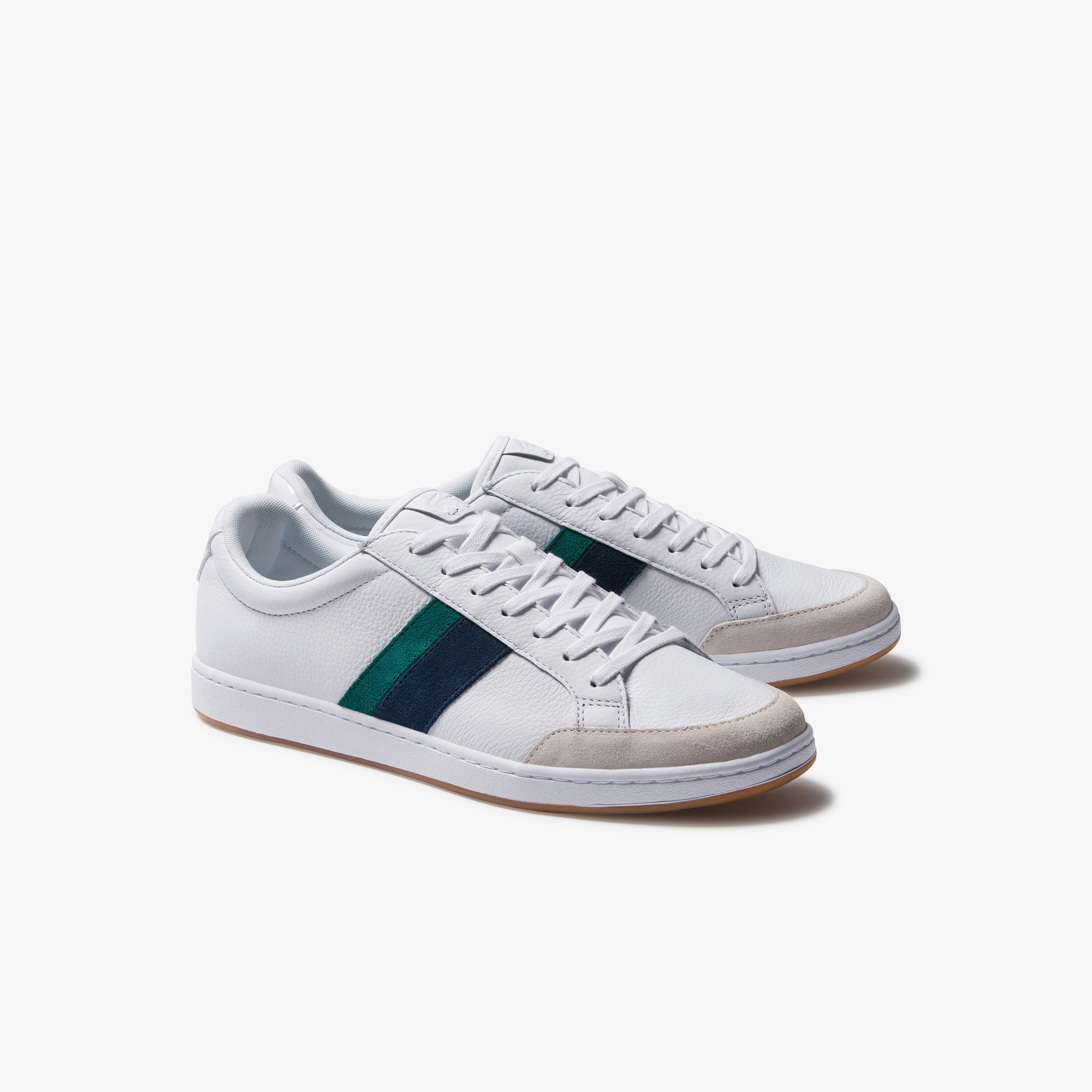 Lacoste Carnaby Ace 120 8 Sma Erkek Beyaz Deri Renk Bloklu Sneaker