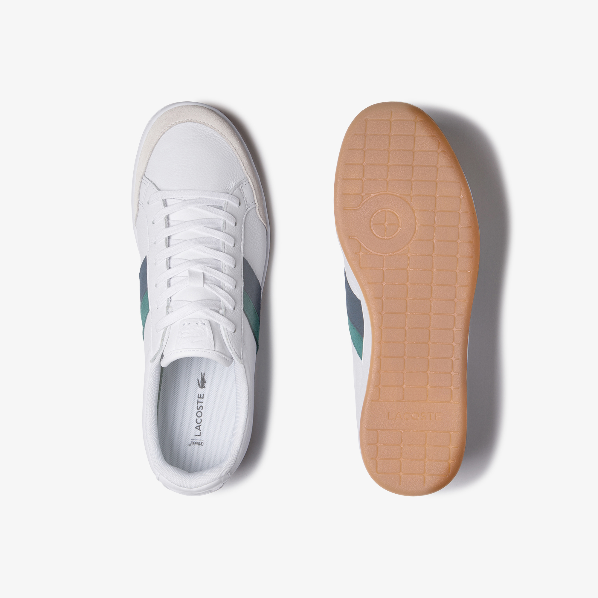 Lacoste Carnaby Ace 120 8 Sma Erkek Beyaz Deri Renk Bloklu Sneaker