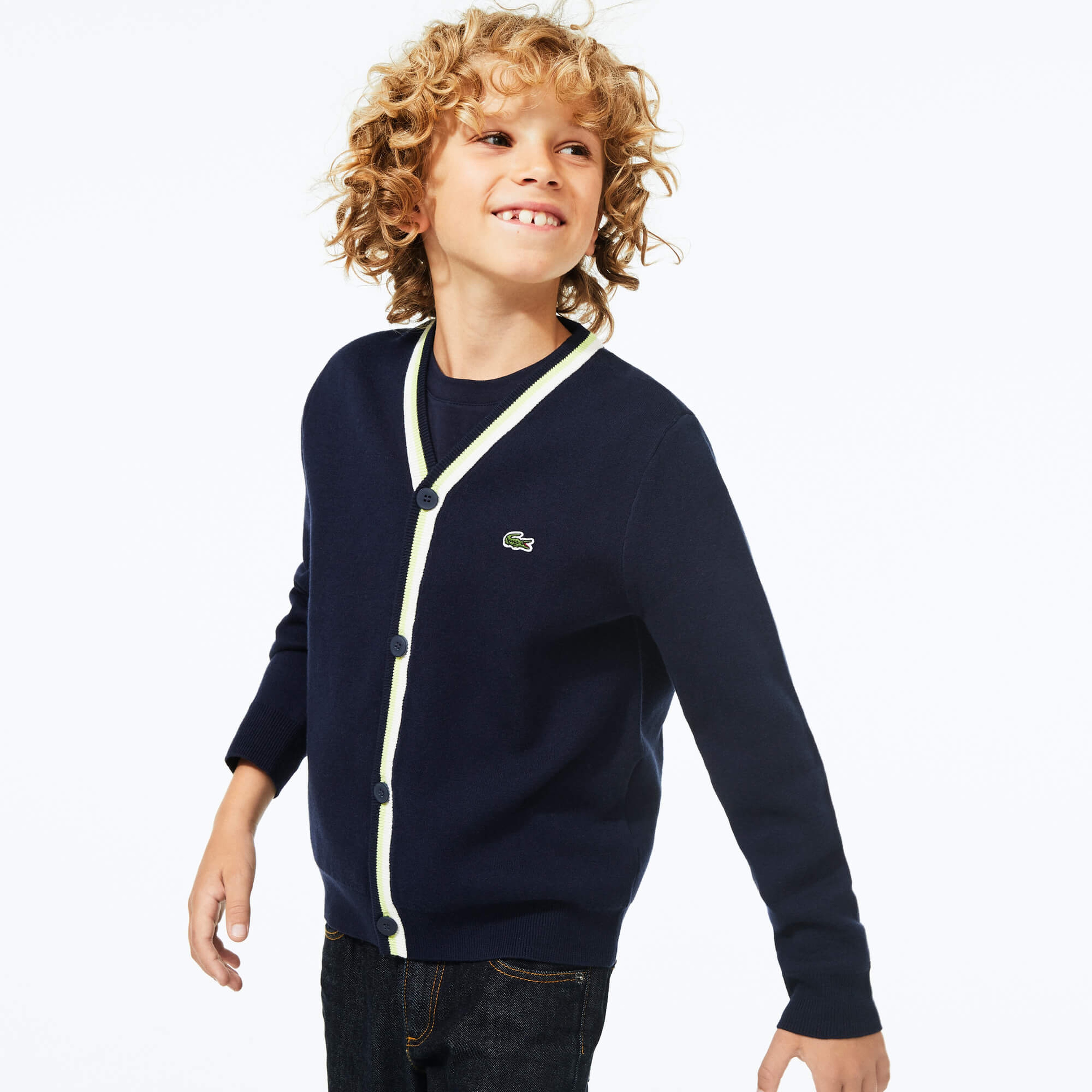 Lacoste Çocuk Lacivert Hırka