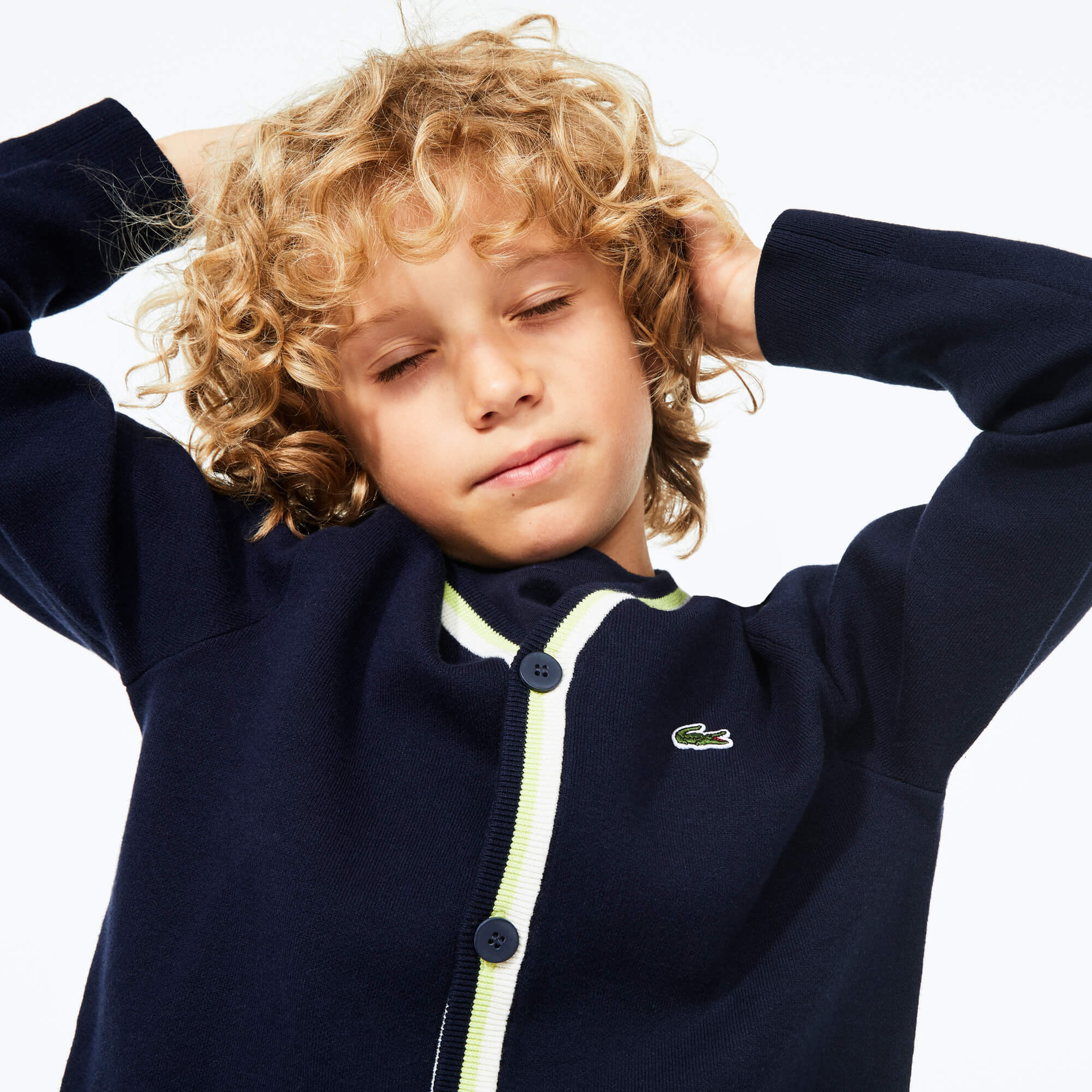 Lacoste Çocuk Lacivert Hırka